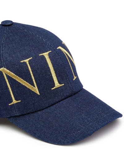 NINA RICCI logo-embroidered cotton cap outlook
