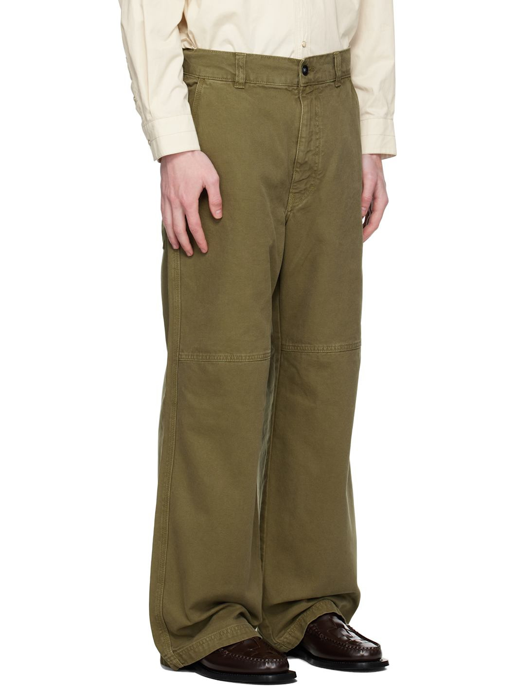 Khaki Workwear Trousers - 2