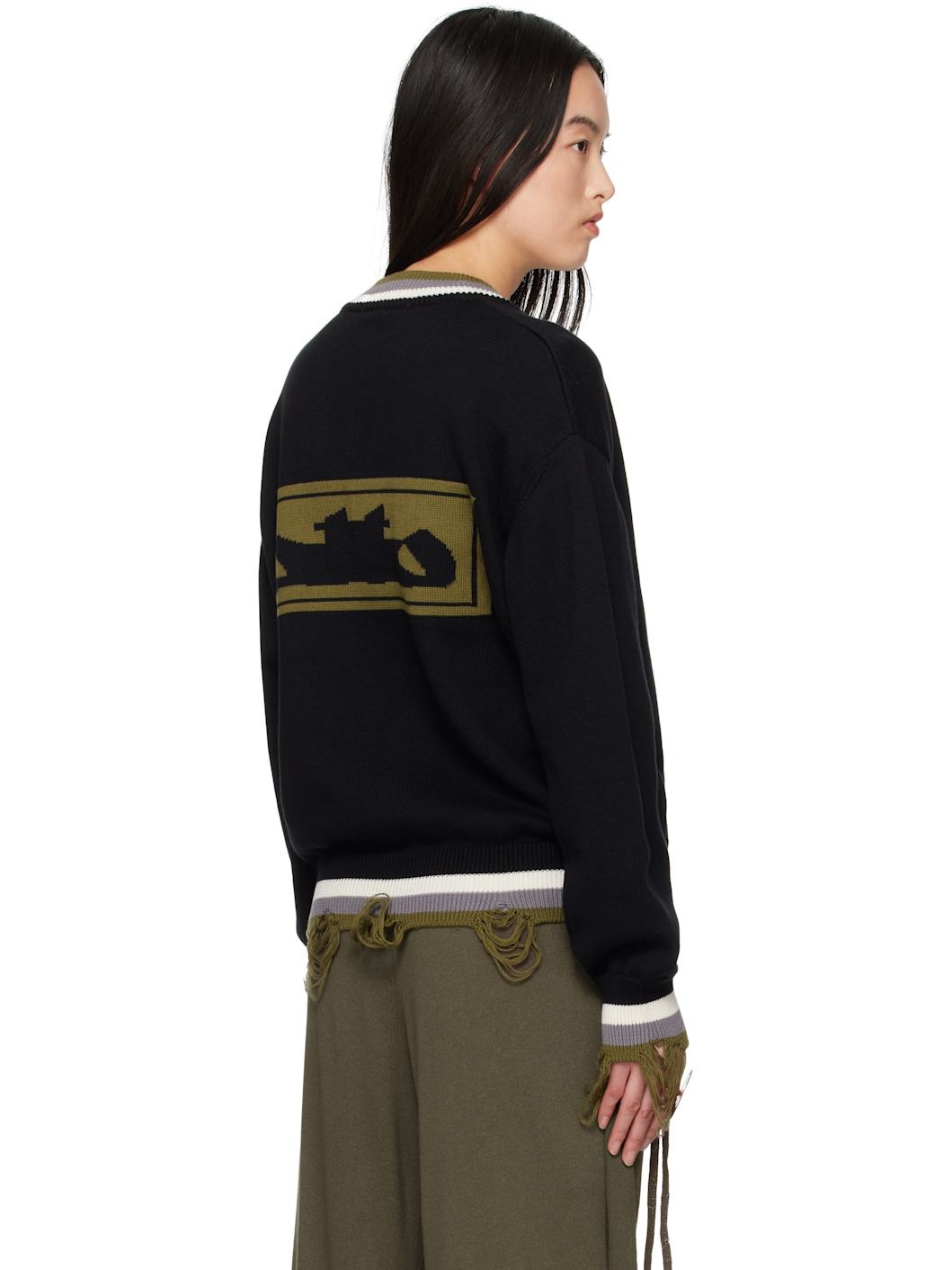 Black Oversized Sweater - 3