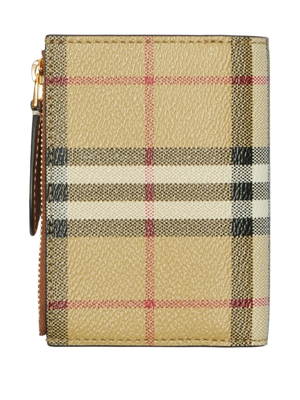 small check-print bi-fold wallet - 2