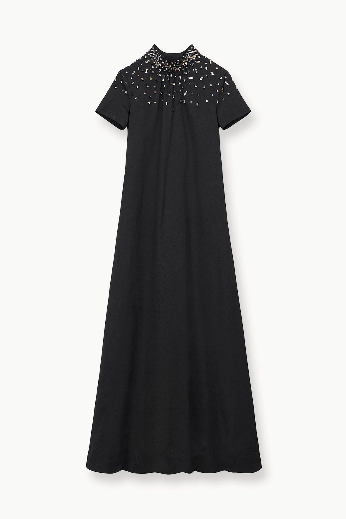 STAUD ILANA DRESS BLACK SILVER - 1