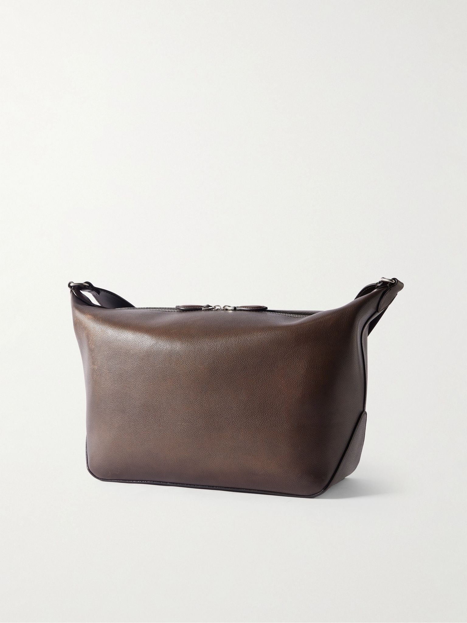 Toujours Scritto Venezia Leather Messenger Bag Brown - 3