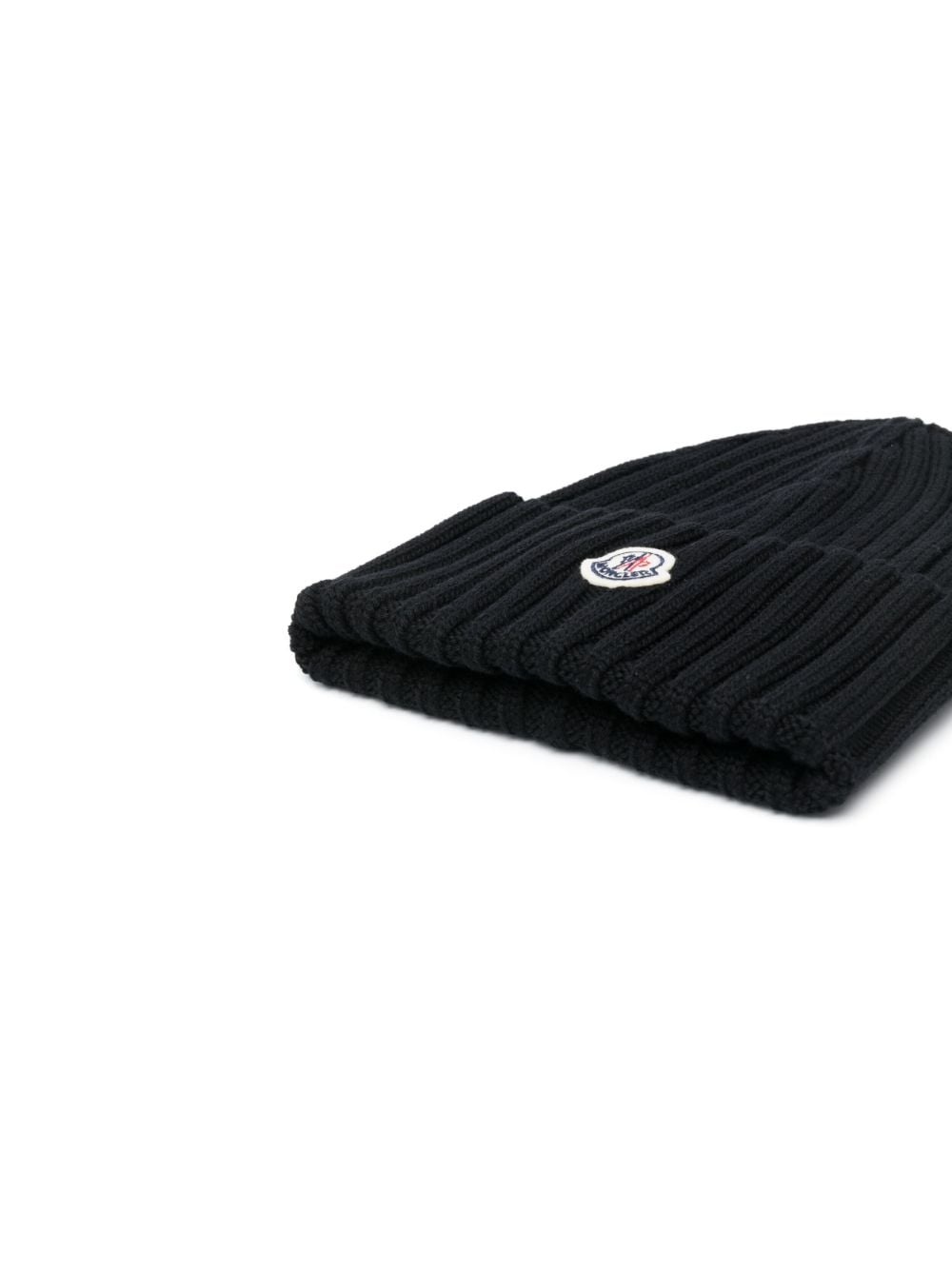 ribbed-knit virgin wool beanie - 2