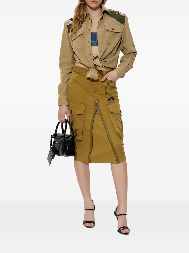 DSQUARED2 x Bettter zip-pocket skirt outlook