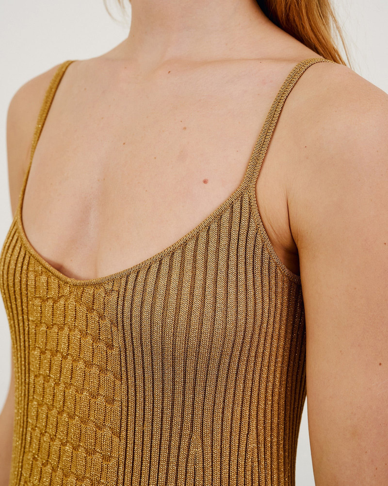 ZARINA LUREX KNIT DRESS 5