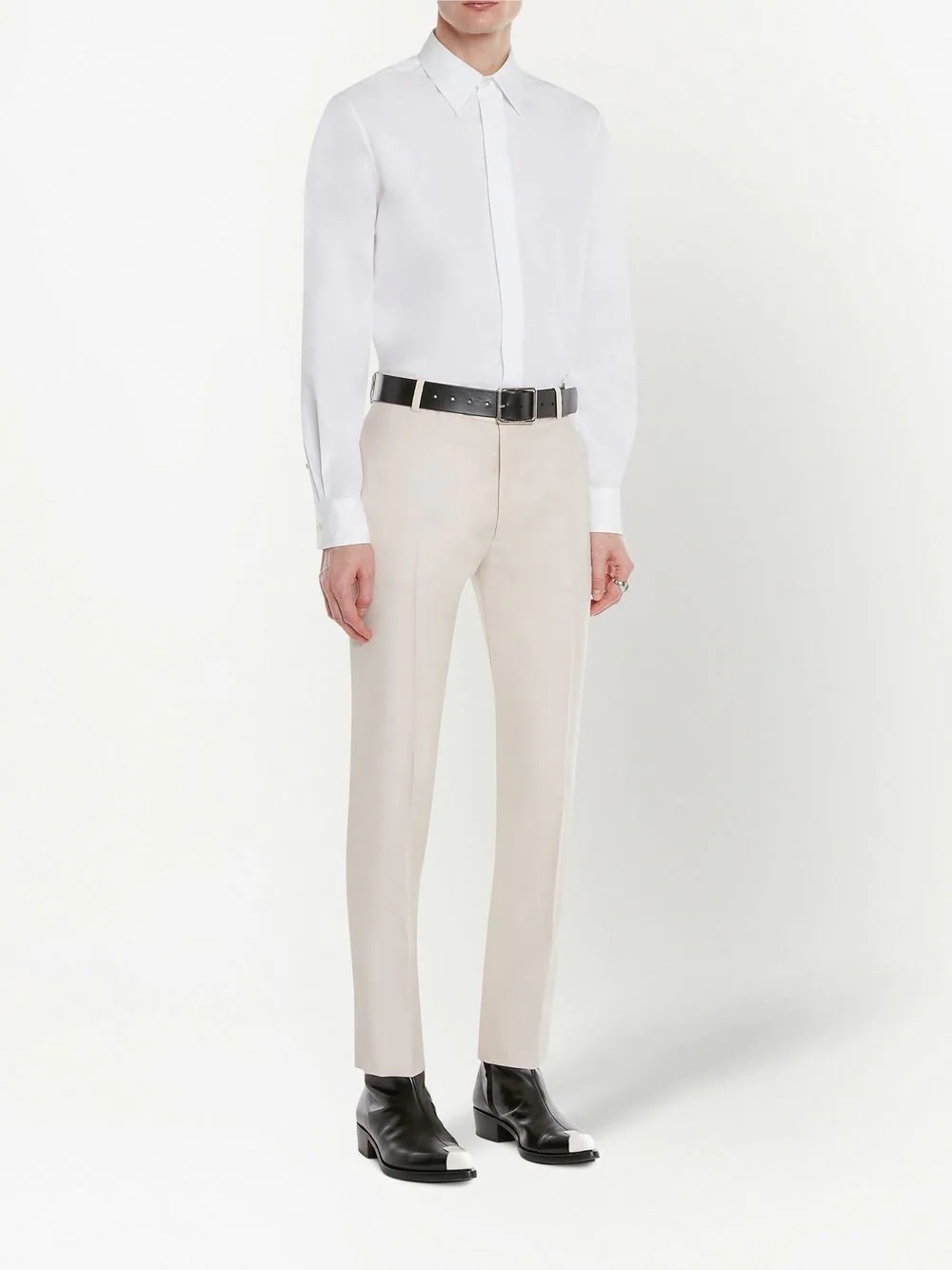 slim-fit tailored trousers - 3