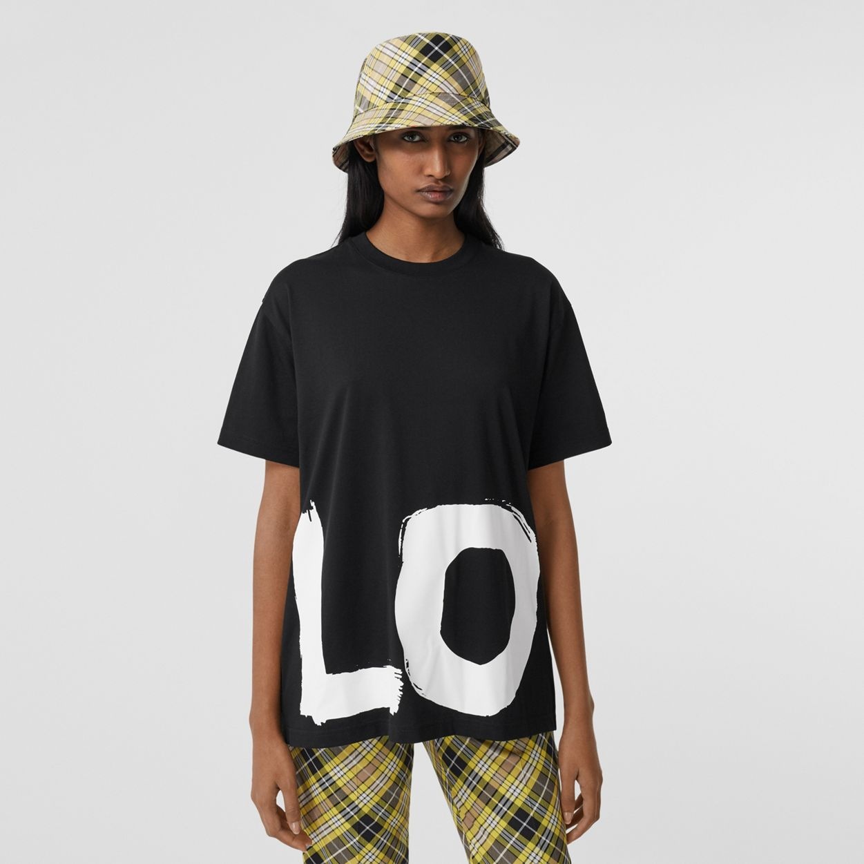 Love Print Cotton Oversized T-shirt - 7