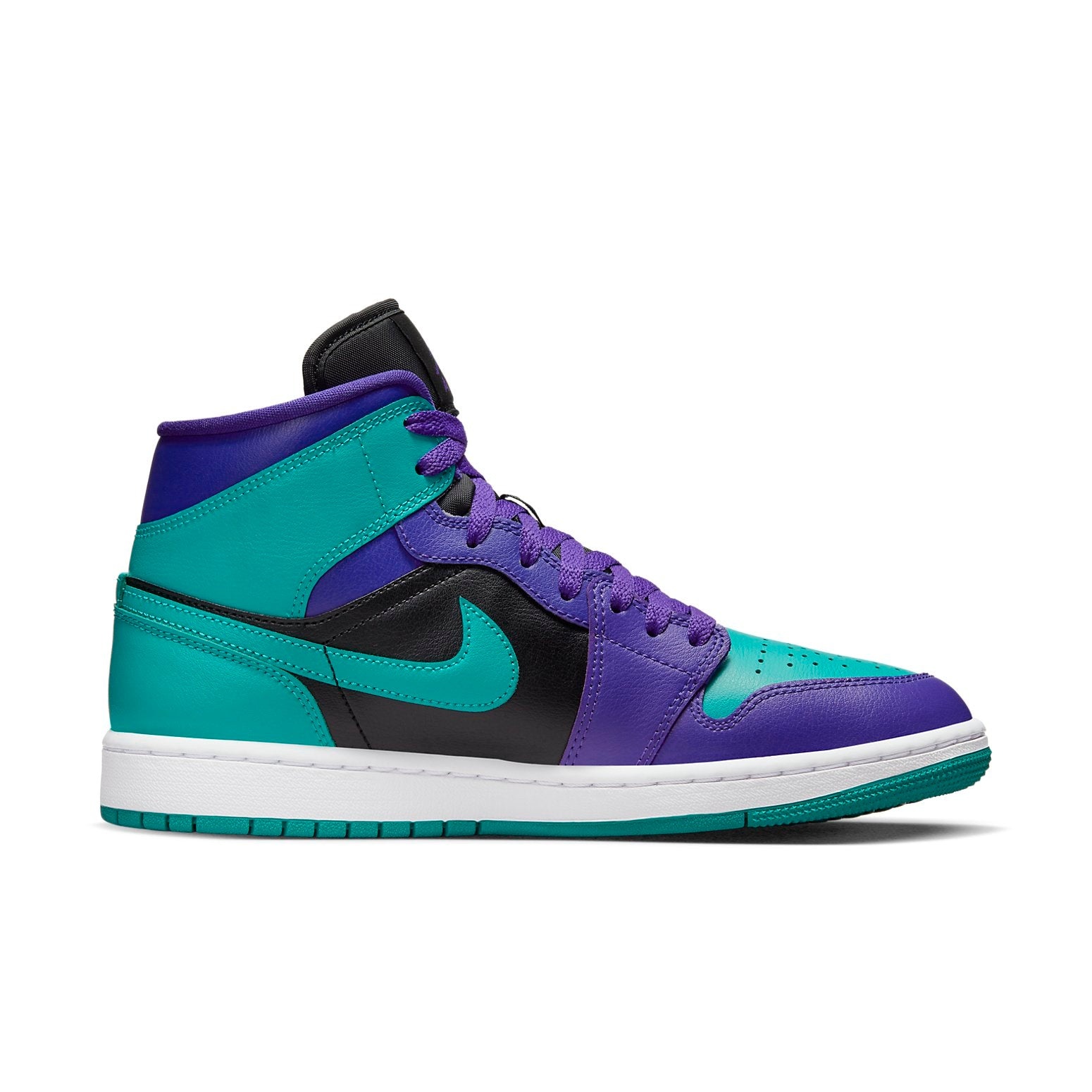 (WMNS) Air Jordan 1 Mid 'Black Grape' BQ6472-502 - 2