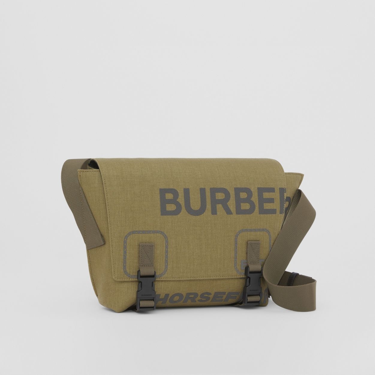 Small Horseferry Print Nylon Messenger Bag - 8