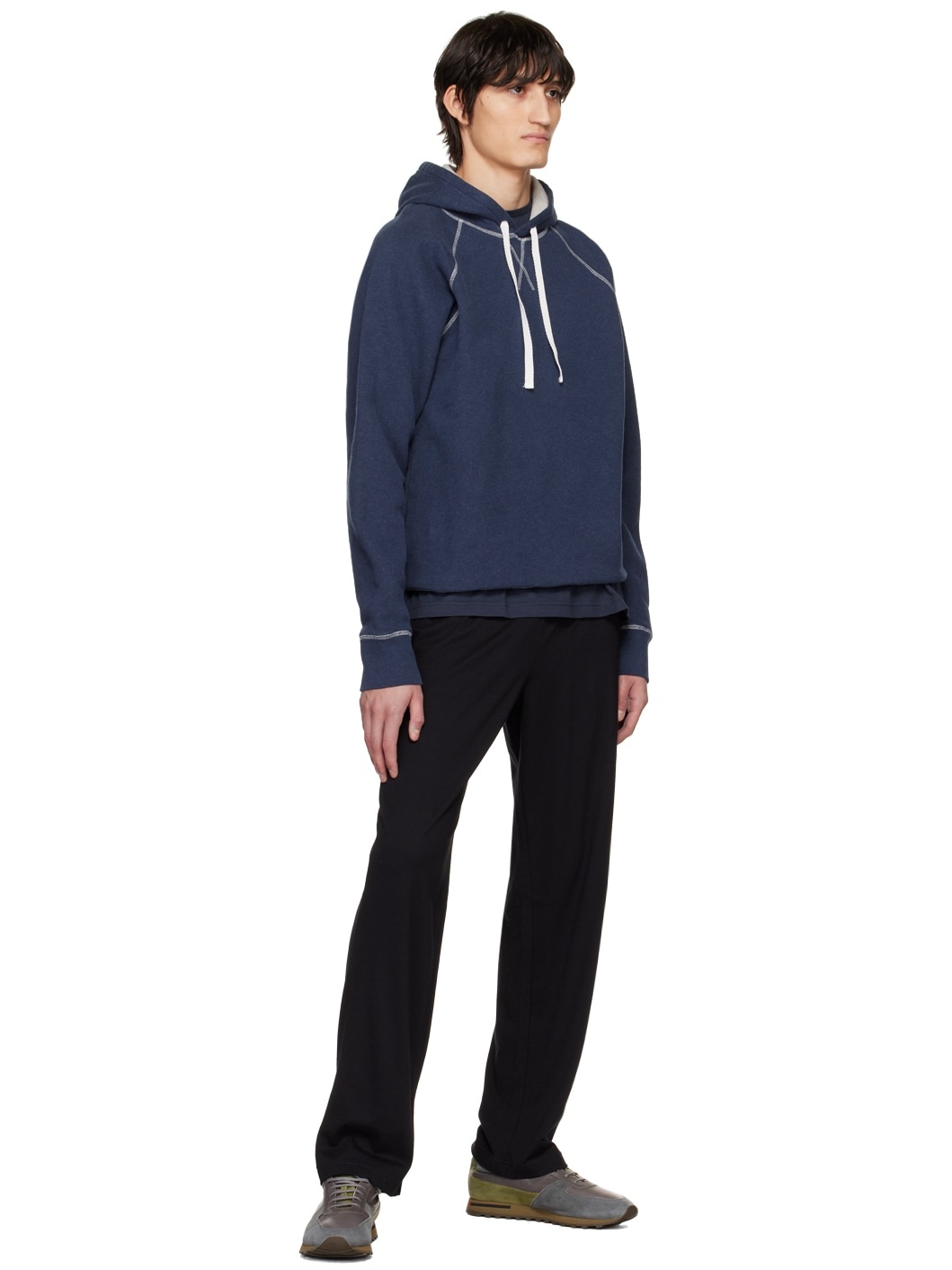 Navy Fleeceback Hoodie - 4