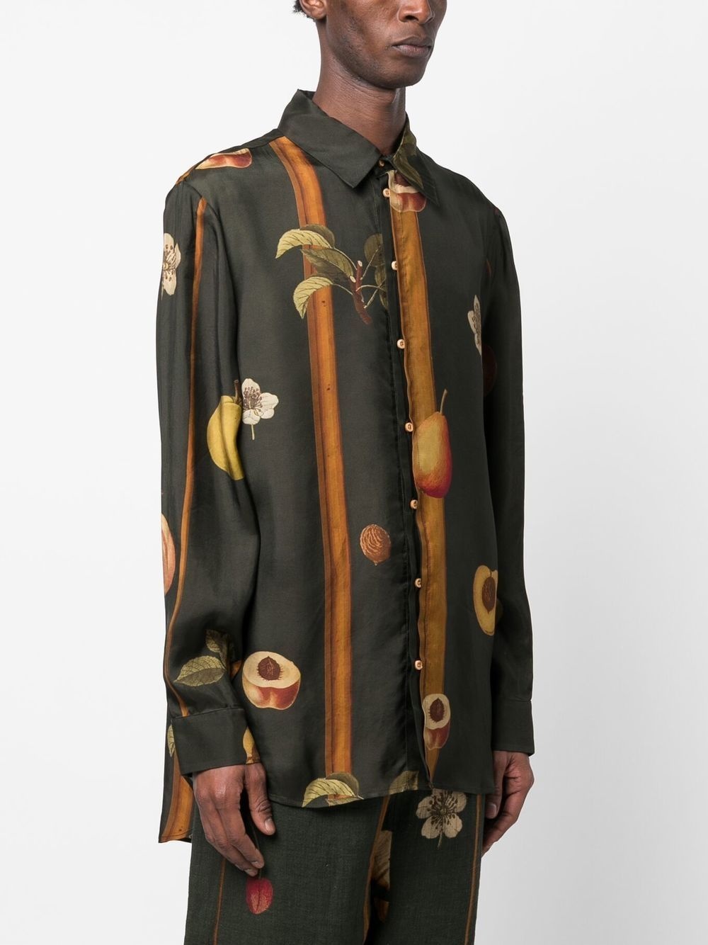 Fruit-print long-sleeve shirt - 3