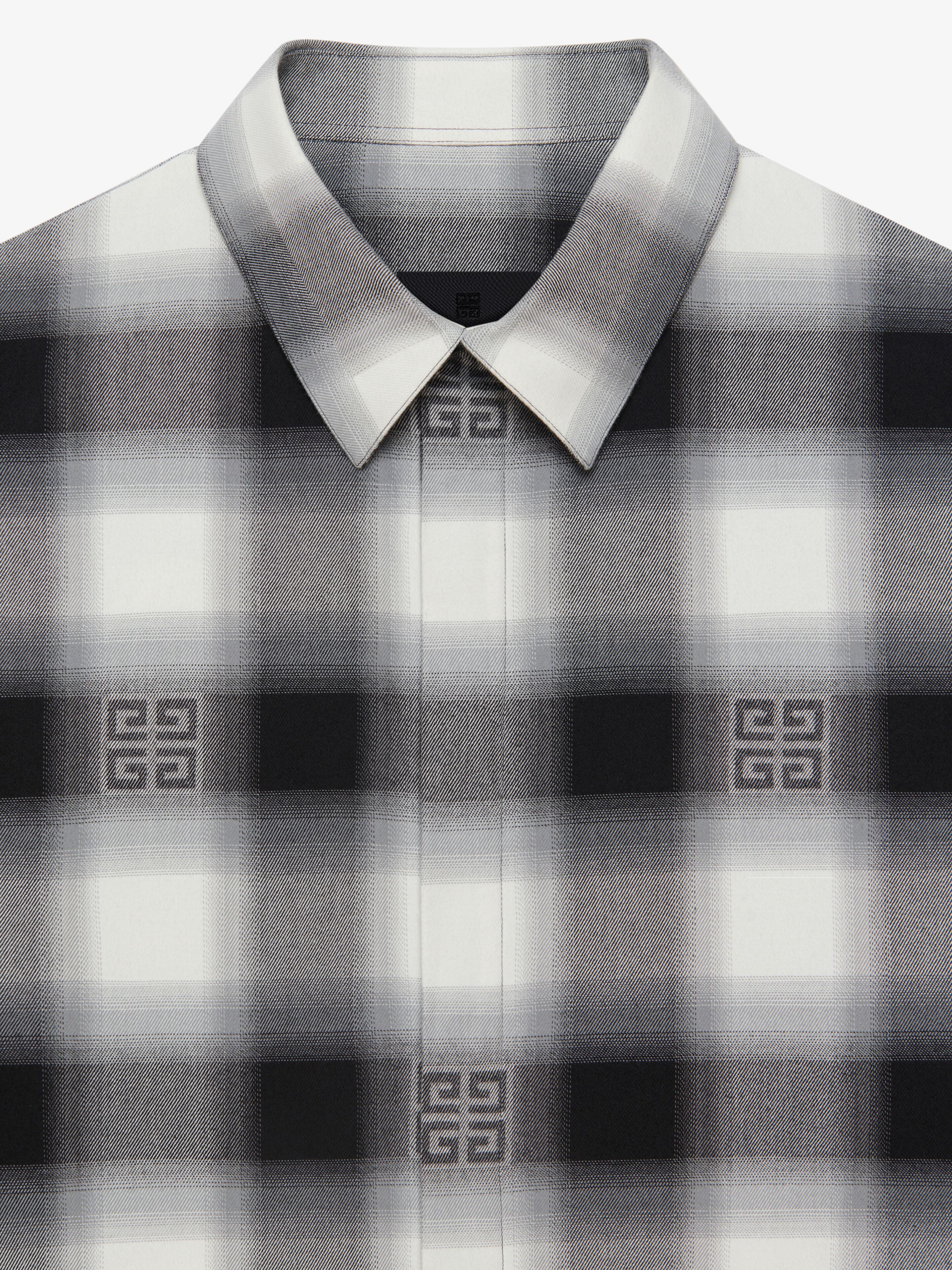 OVERSIZED SHIRT IN 4G CHECKED FLANNEL - 5
