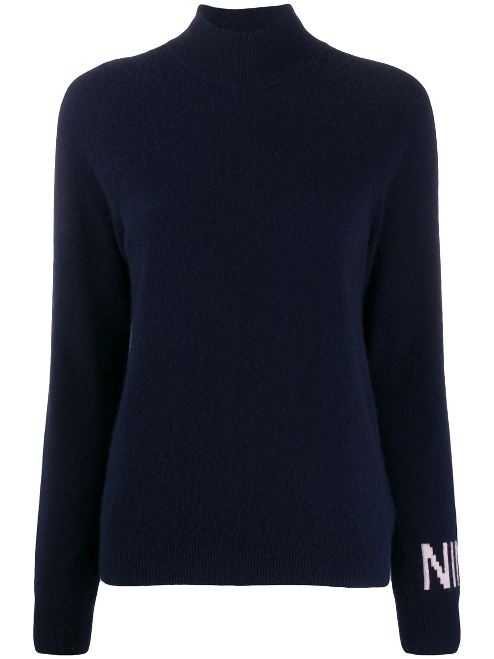 knitted logo jumper - 1