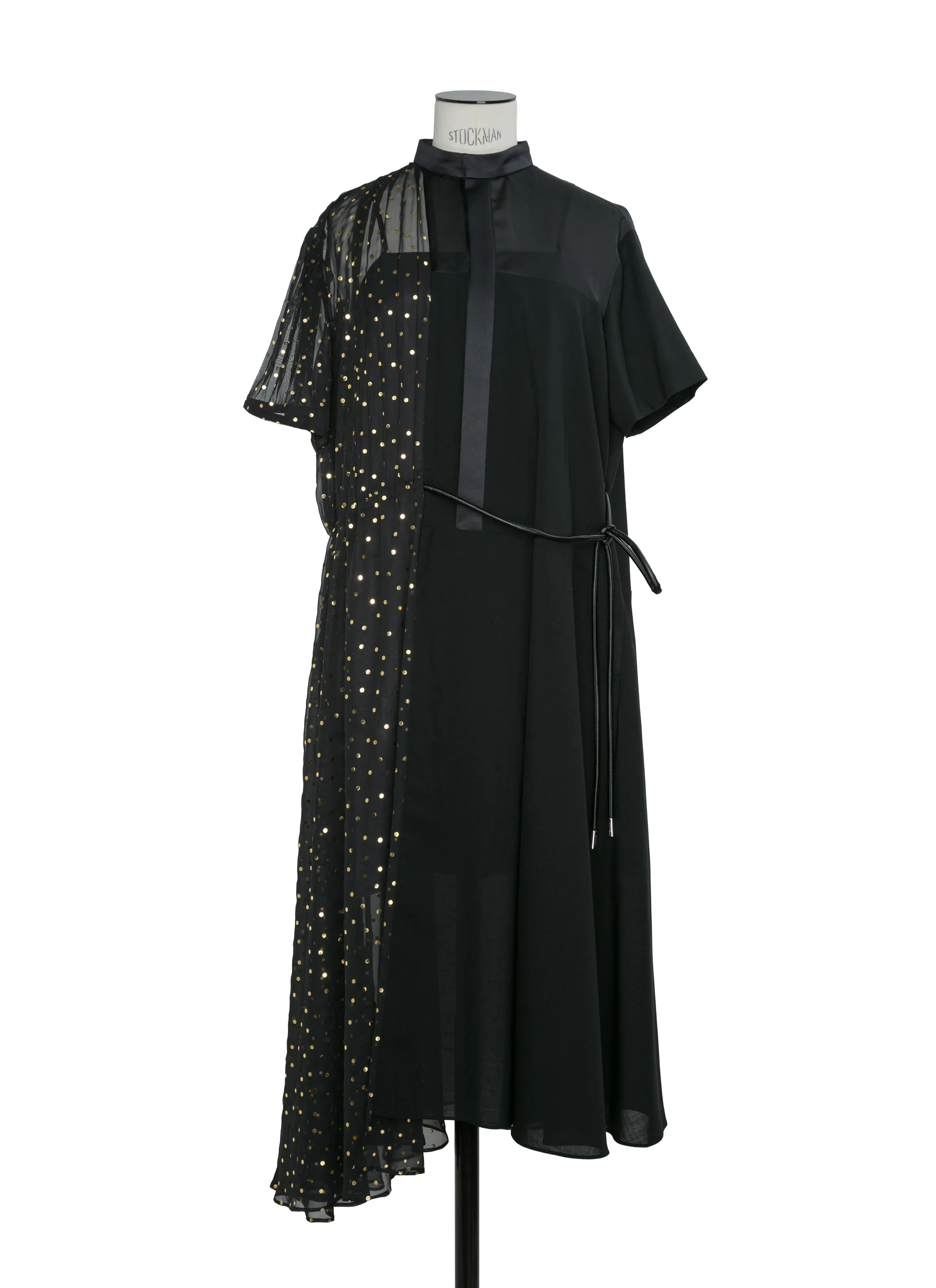 Wool Suiting x Polka Dot Dress - 1