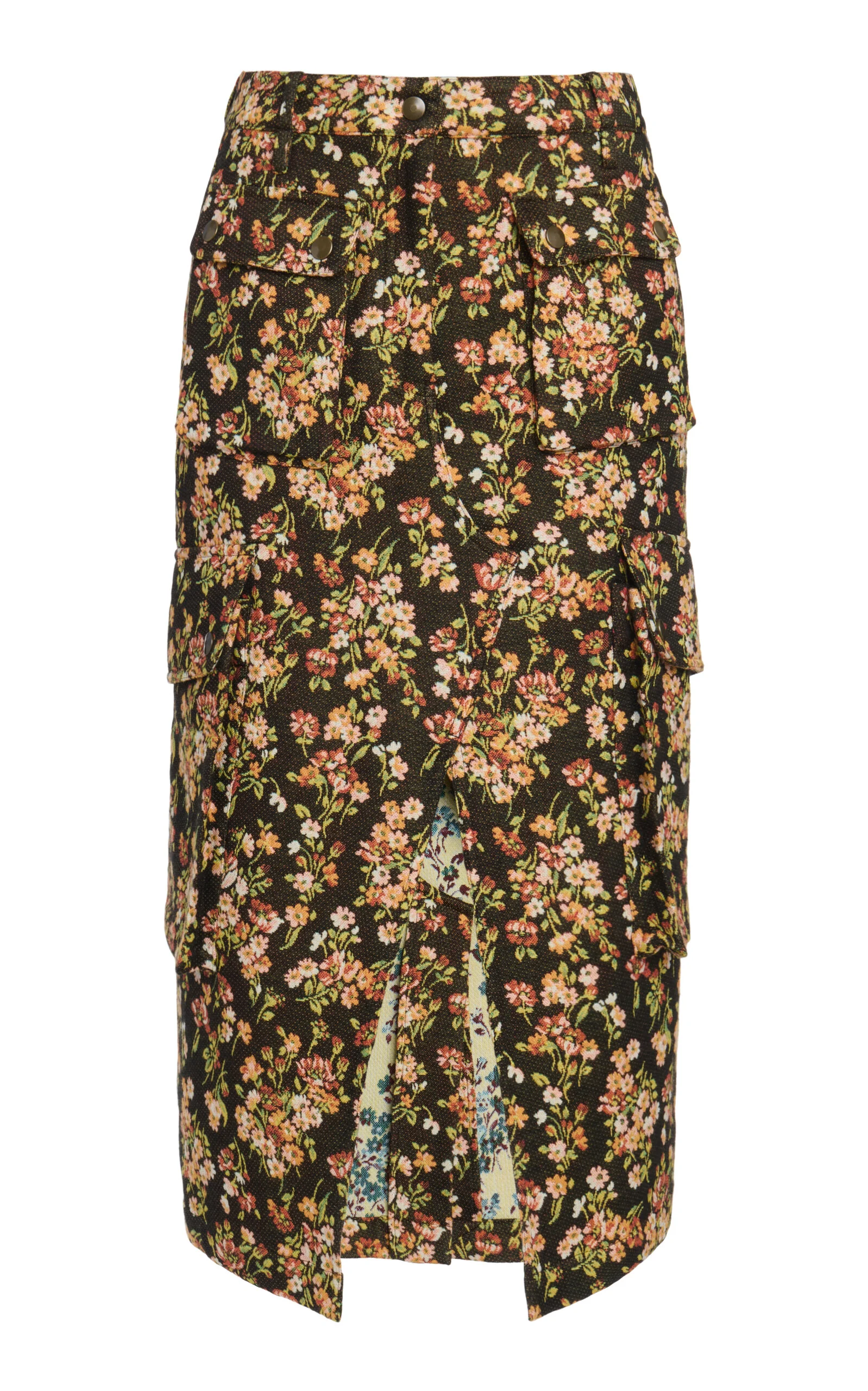 Sersy Cotton-Blend Midi Skirt - 1
