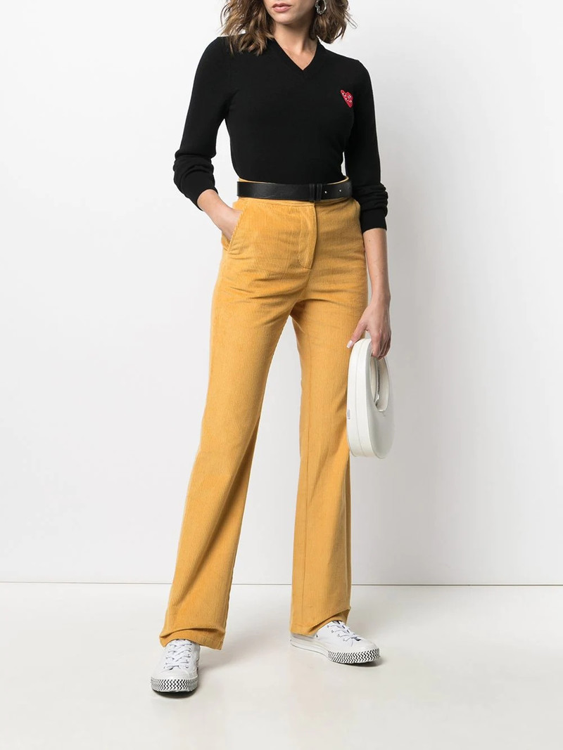 Comme des Garçons PLAY V-neck overlapping heart top outlook