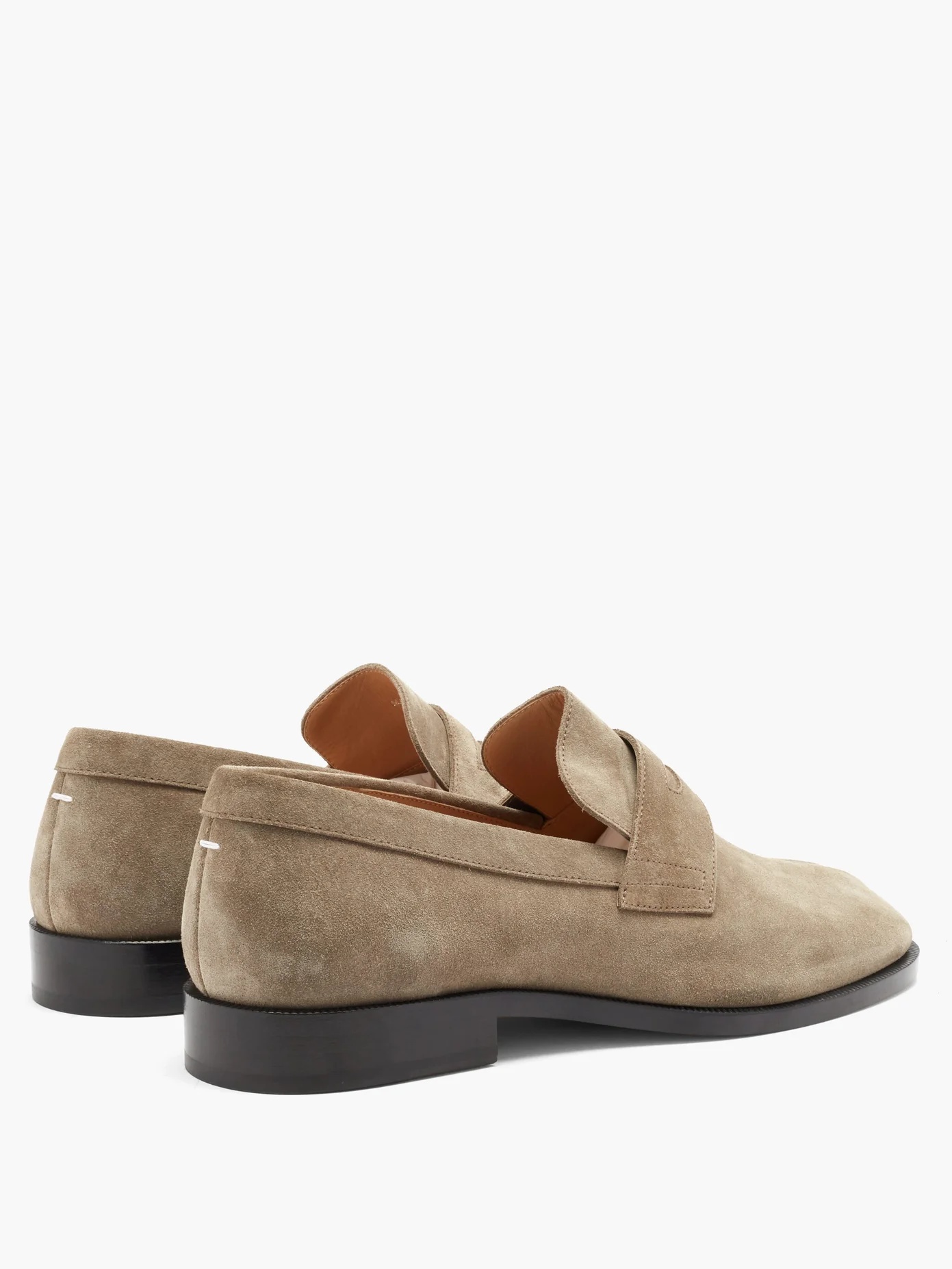 Tabi split-toe suede loafers - 5