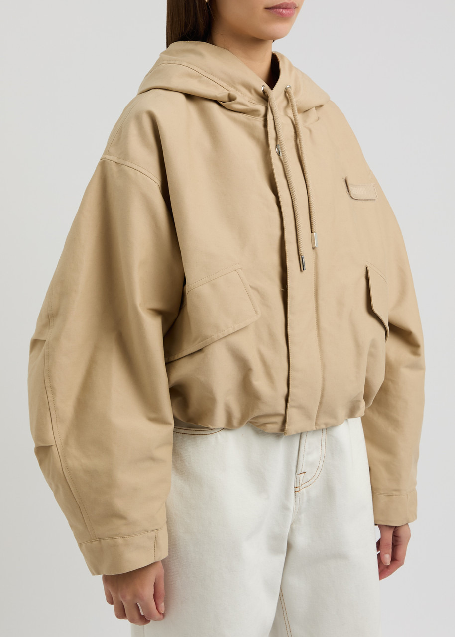 Jacquemus La Parka Courte Caraco Hooded Canvas Jacket - 2