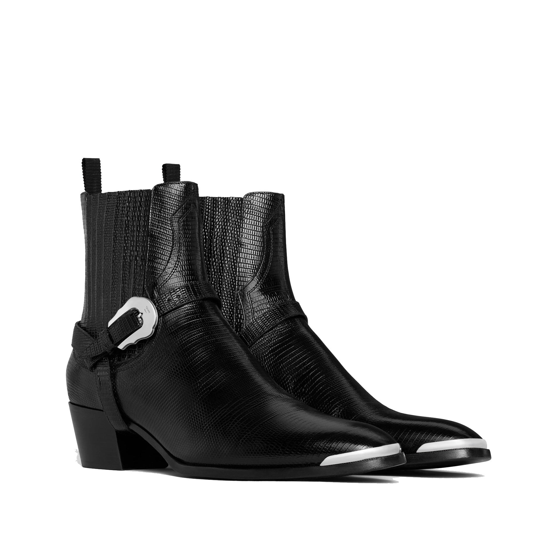 Celine Western Chelsea Isaac Harness Boots Men - 2