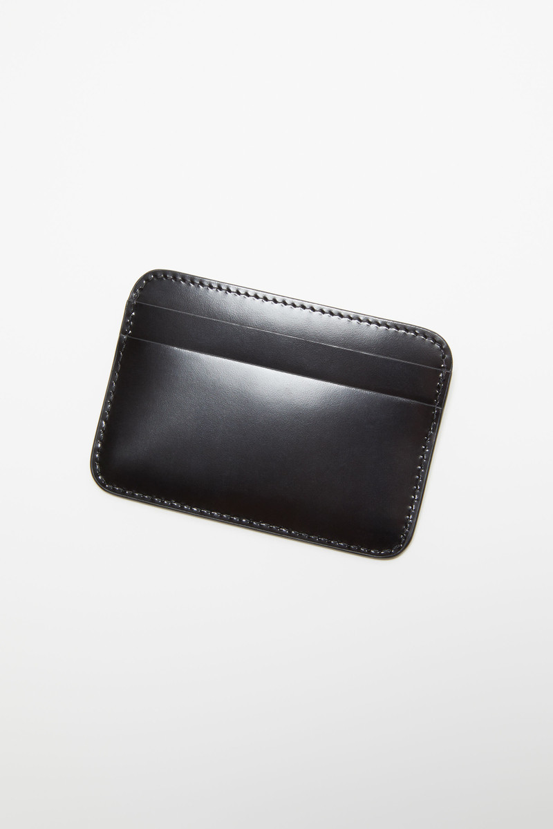 Leather card holder - Black 4