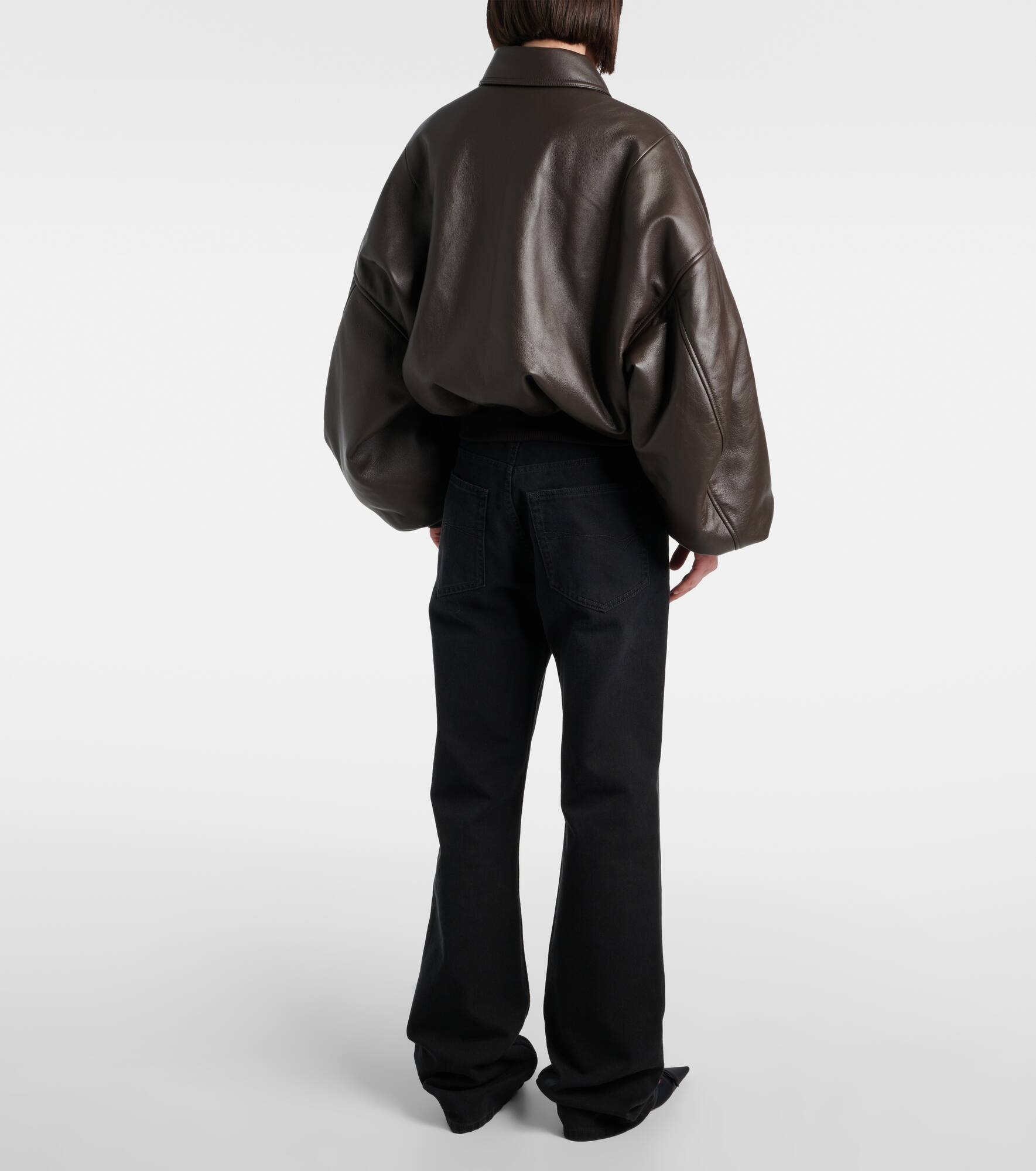 Round Taxi leather jacket - 3