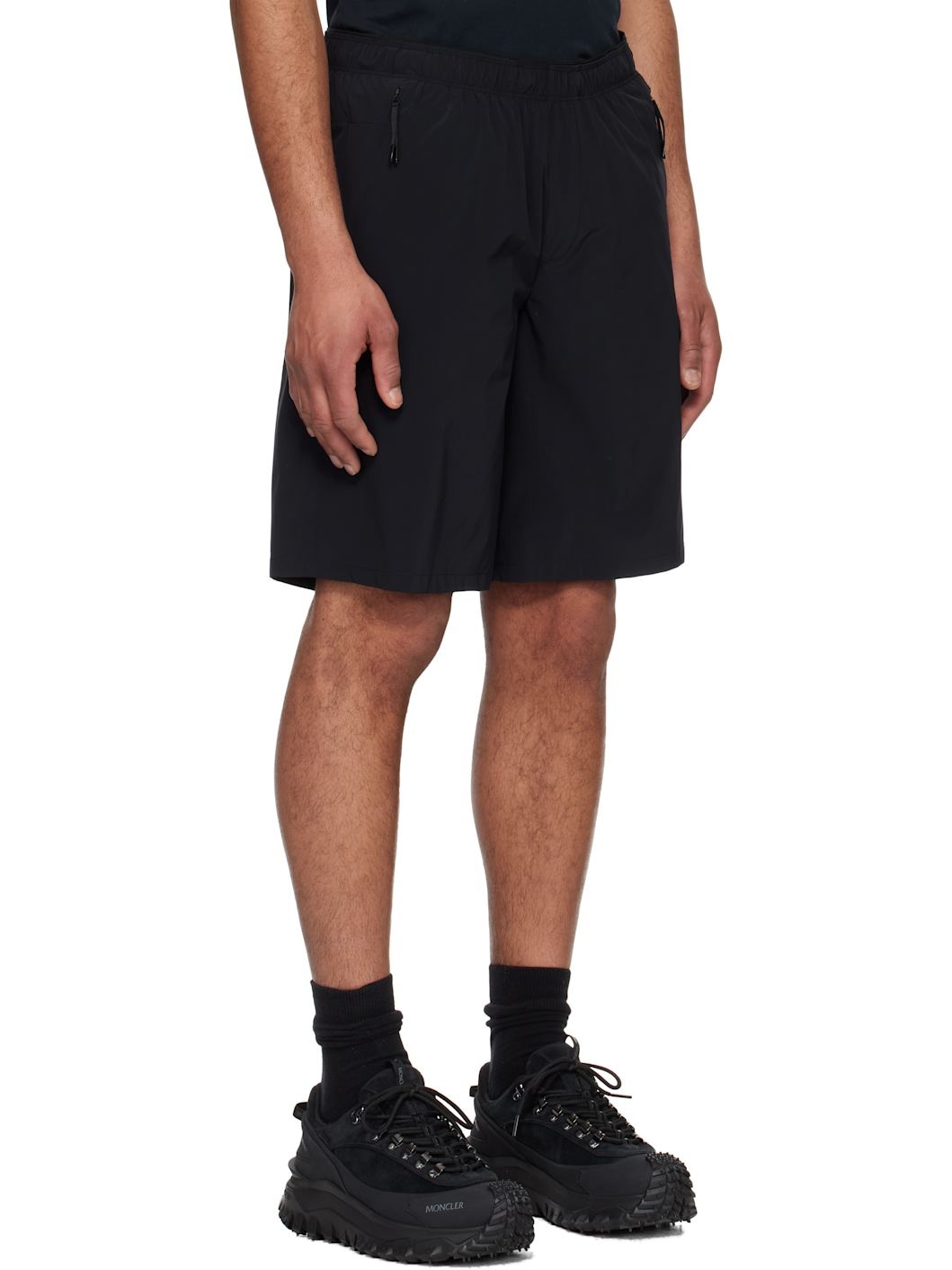 Black Logo Patch Shorts - 2