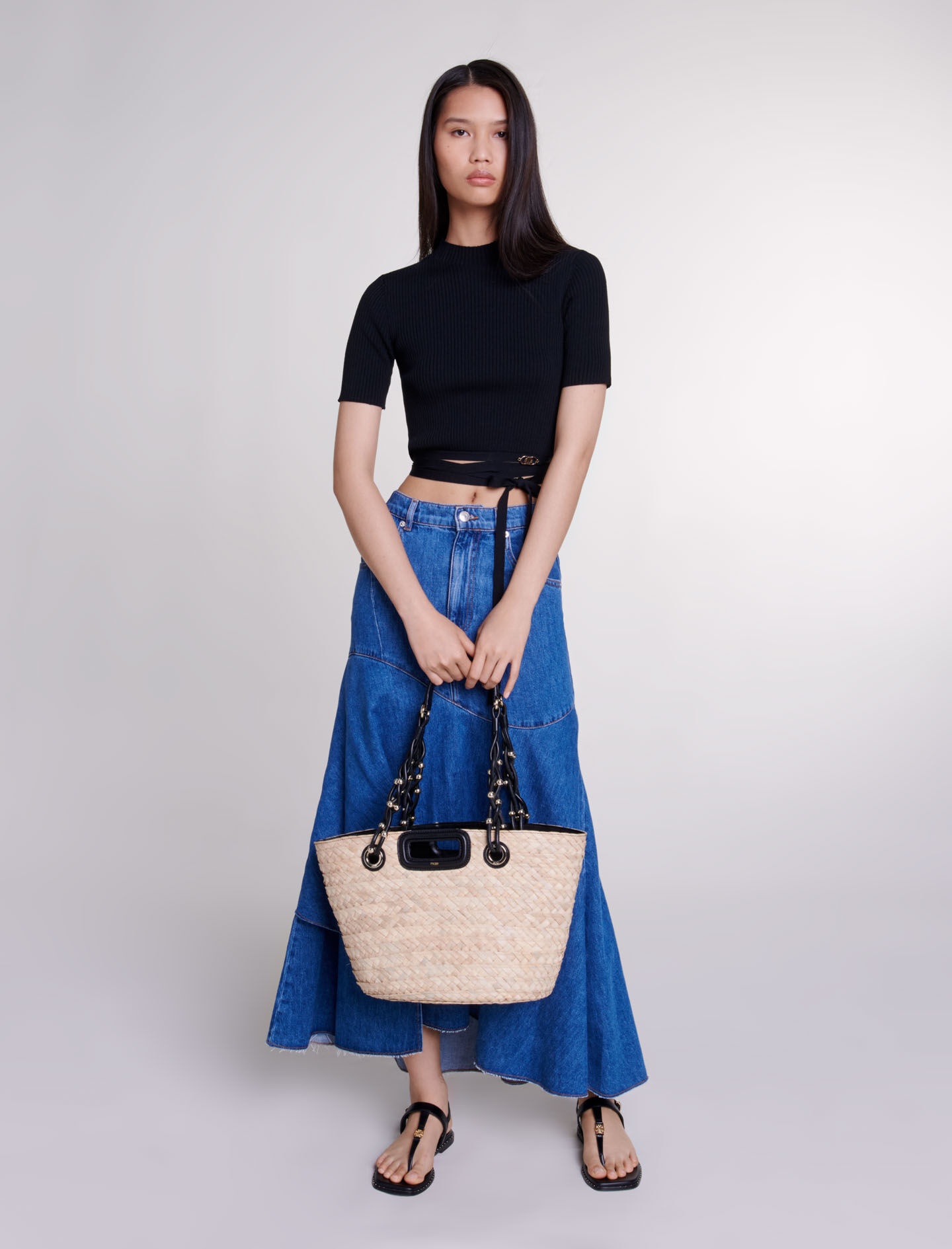 Criss-cross cropped top - 1