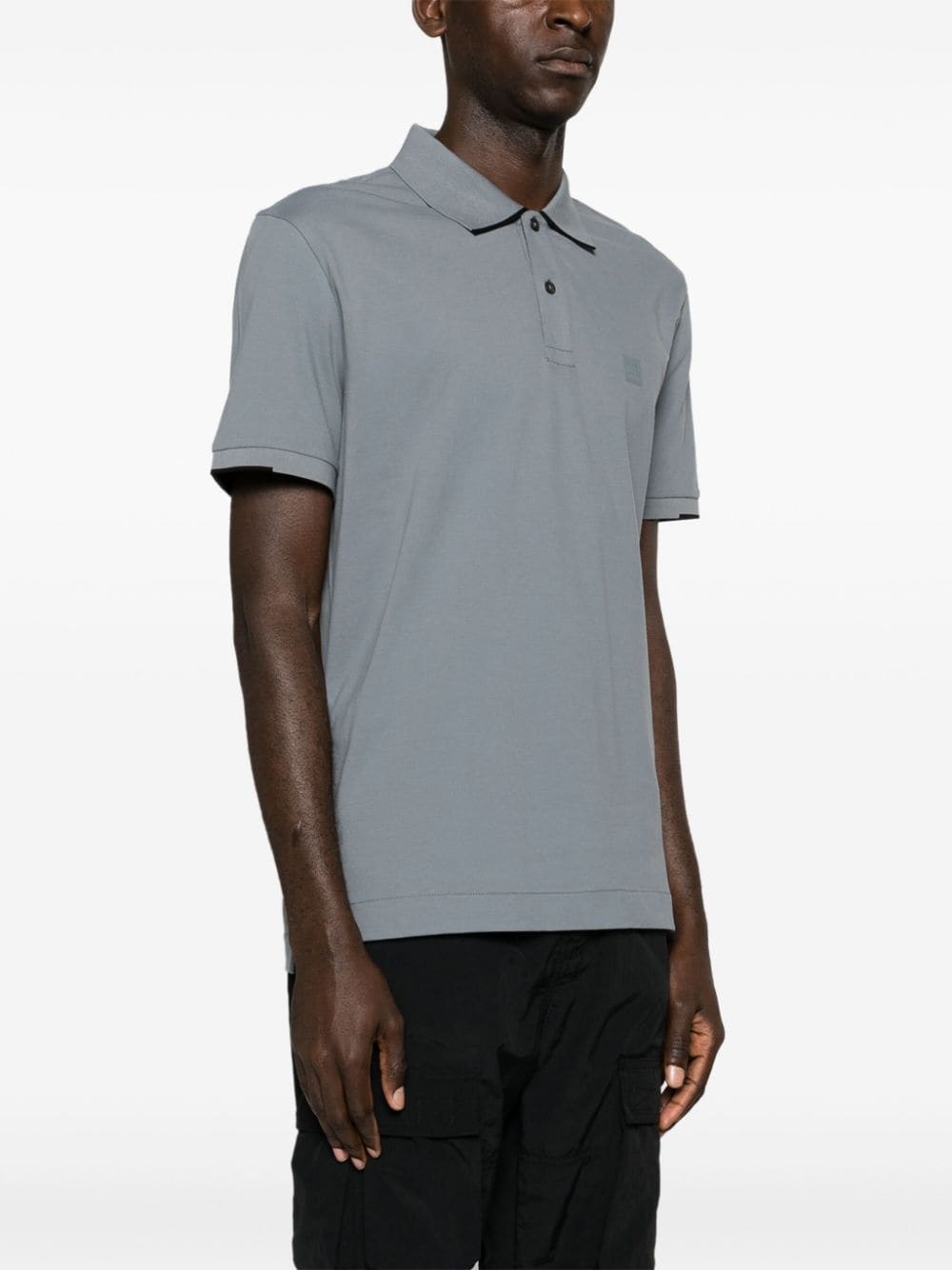 logo-print piquÃ© polo shirt - 3