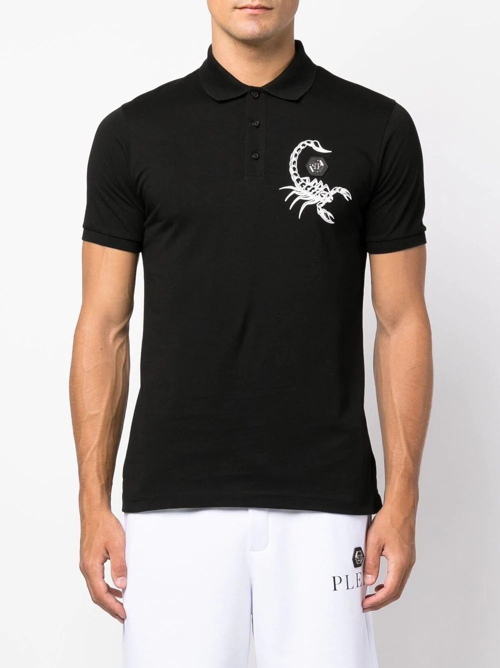 scorpion-print polo shirt - 3