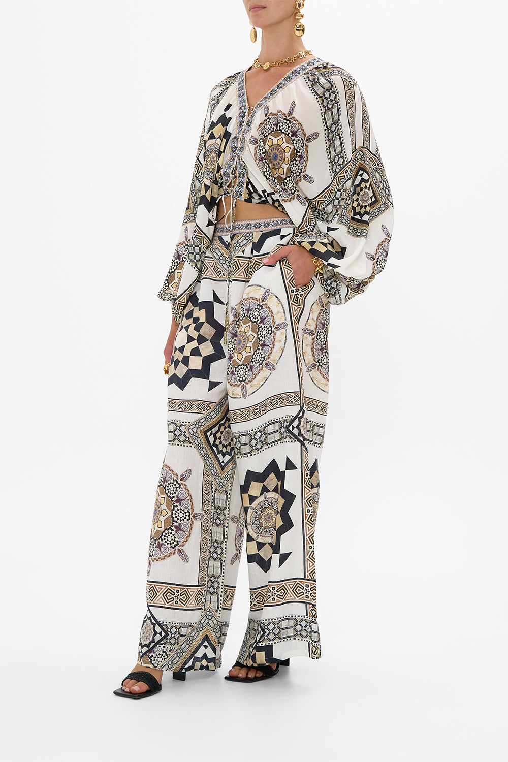 TUCK FRONT PANT - 4