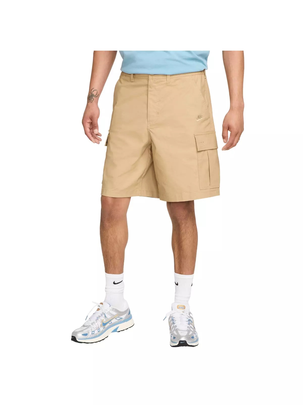 Men's Club Woven Cargo Shorts -Beige - 3