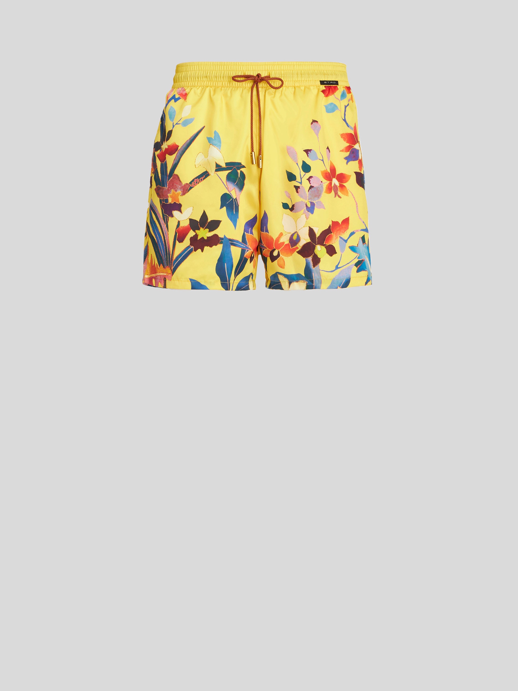 COSTUME WITH LEAFY FLORAL PRINT - 1