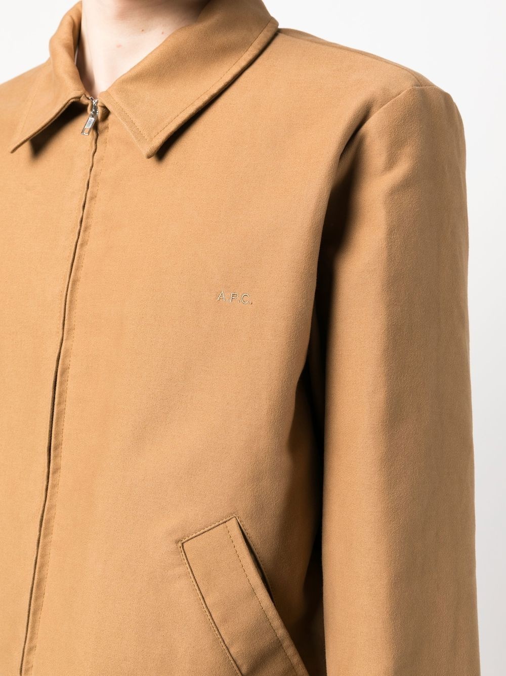 zip-up shirt jacket - 5
