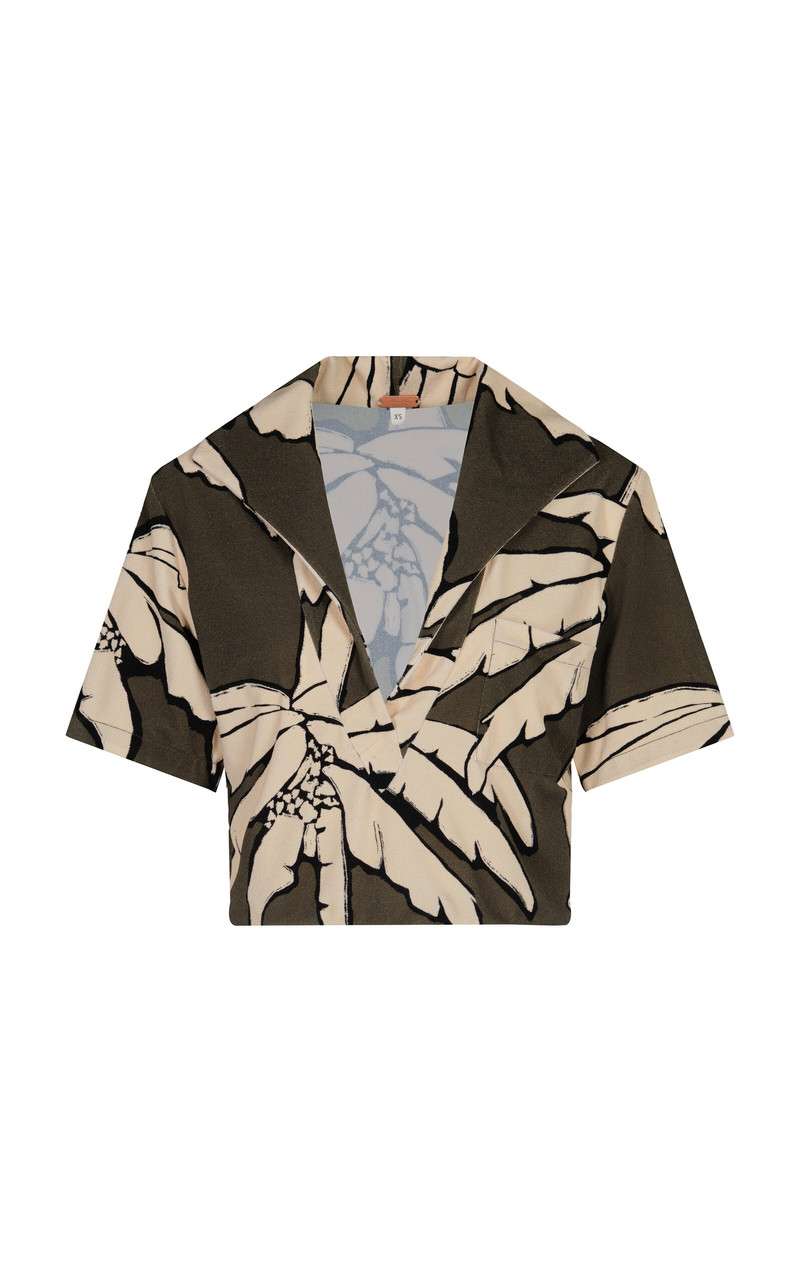 Misty Hem Printed T-Shirt green - 1