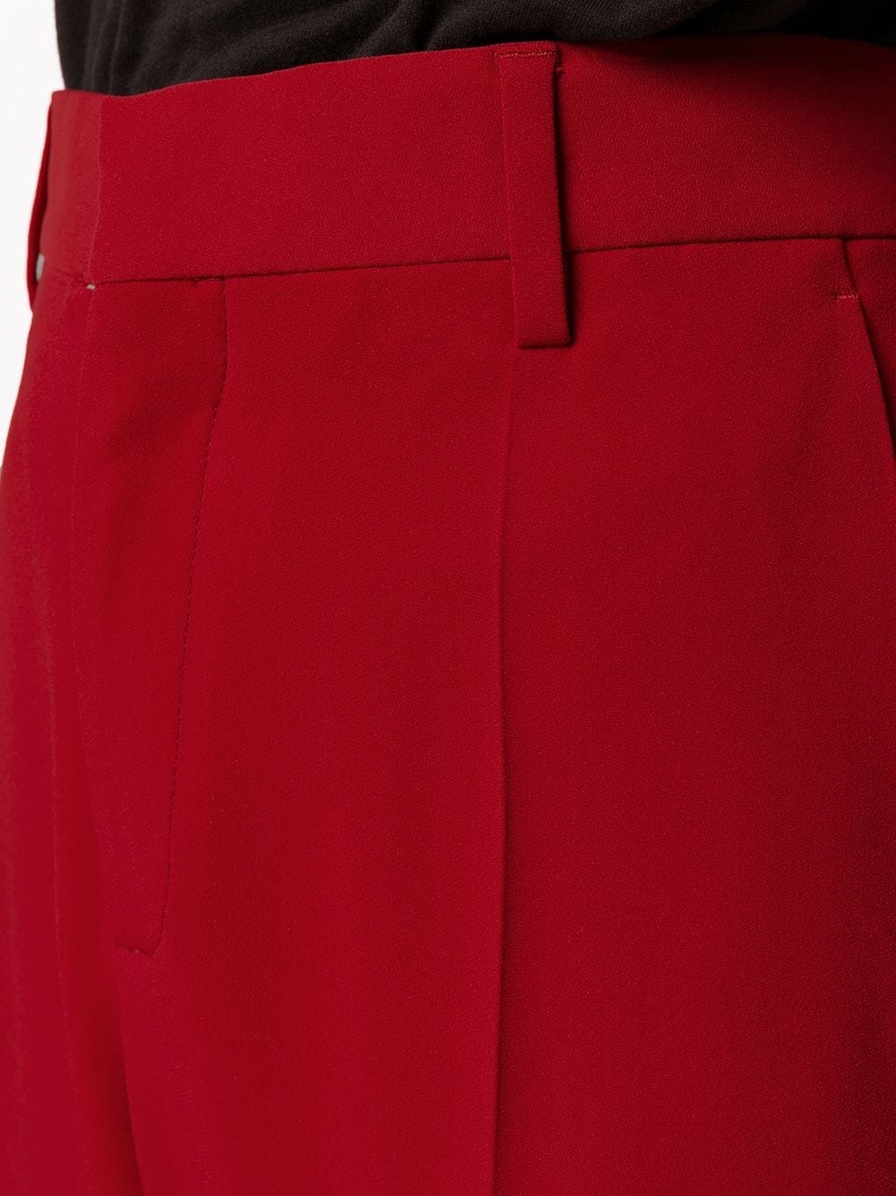 red double-breasted trouser suit - 6