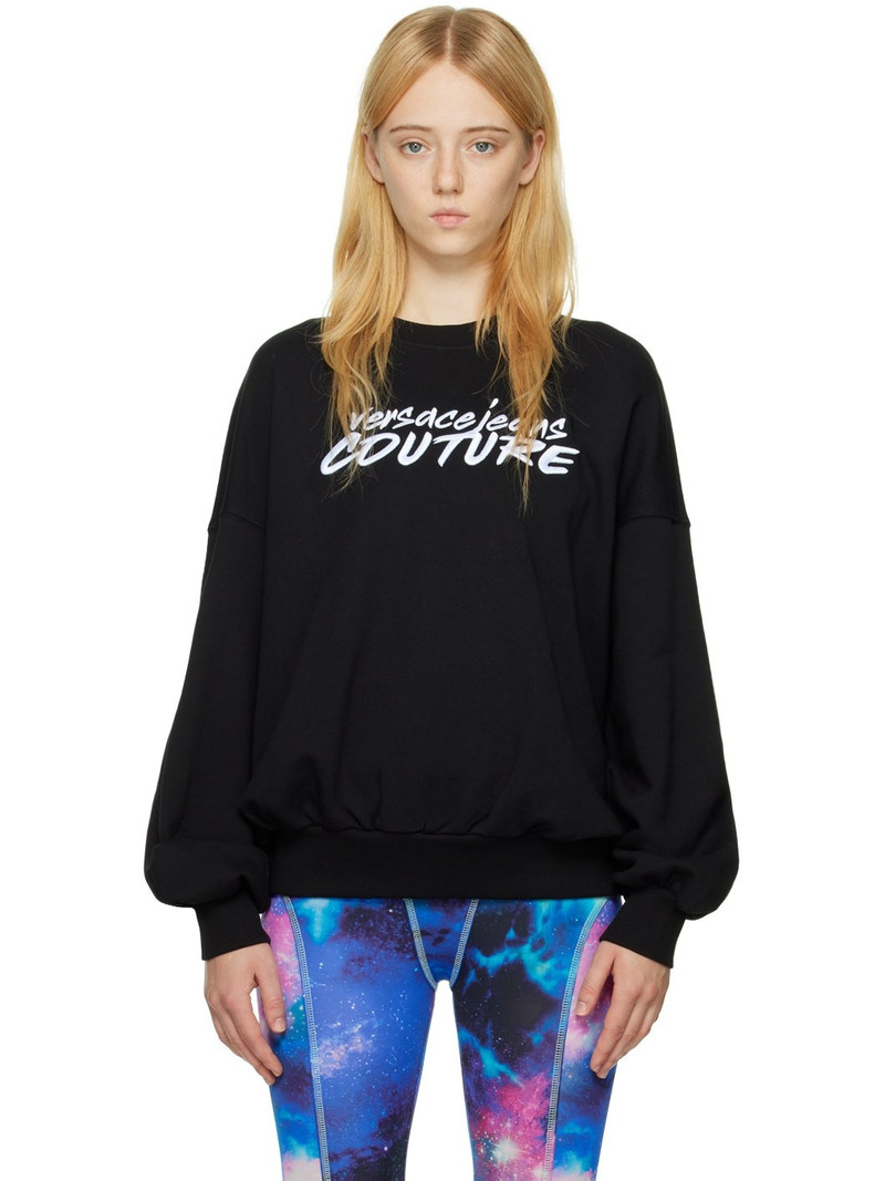 Black Embroidered Sweatshirt 1