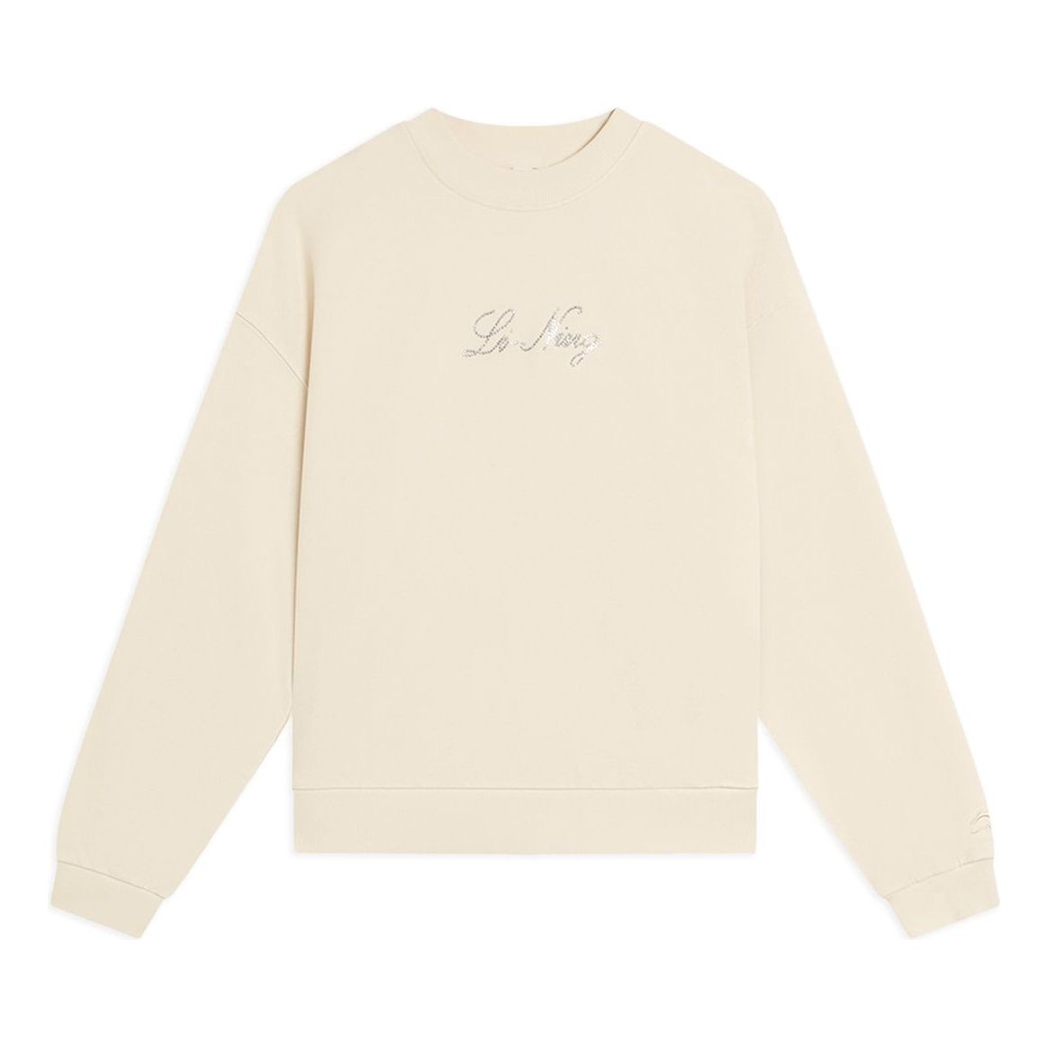 (WMNS) Li-Ning Casual Lifestyle Pullover 'Cream White' AWDS634-1 - 1