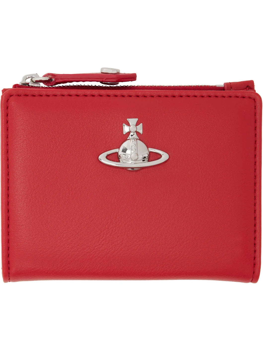 Red Slim Flap Card Holder - 1