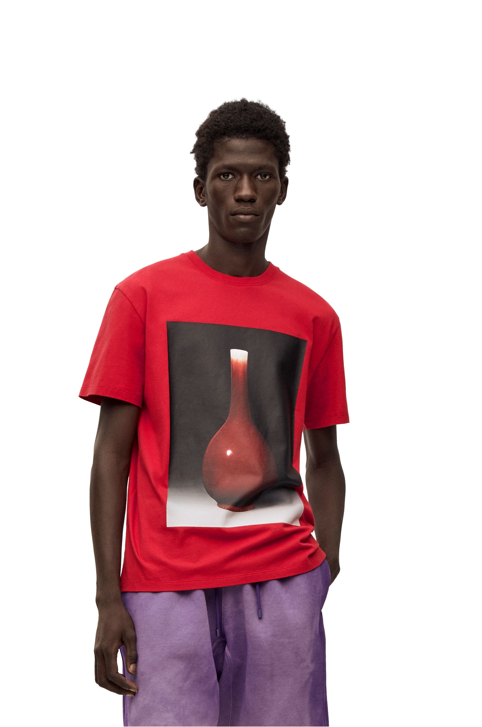 Ceramic print T-shirt in cotton - 3