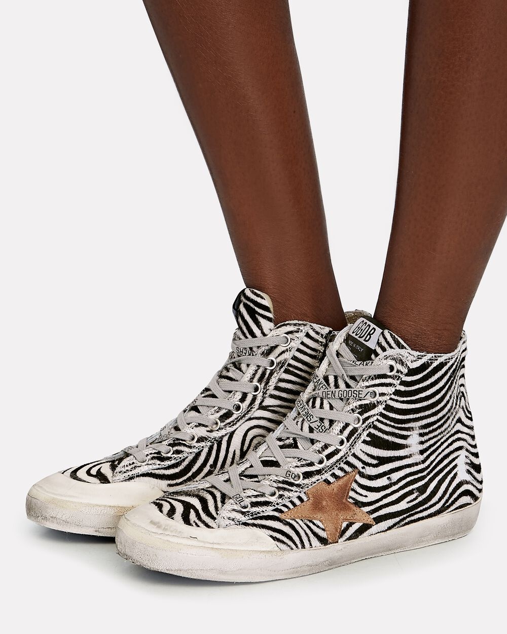 Francy Zebra High-Top Sneakers - 2