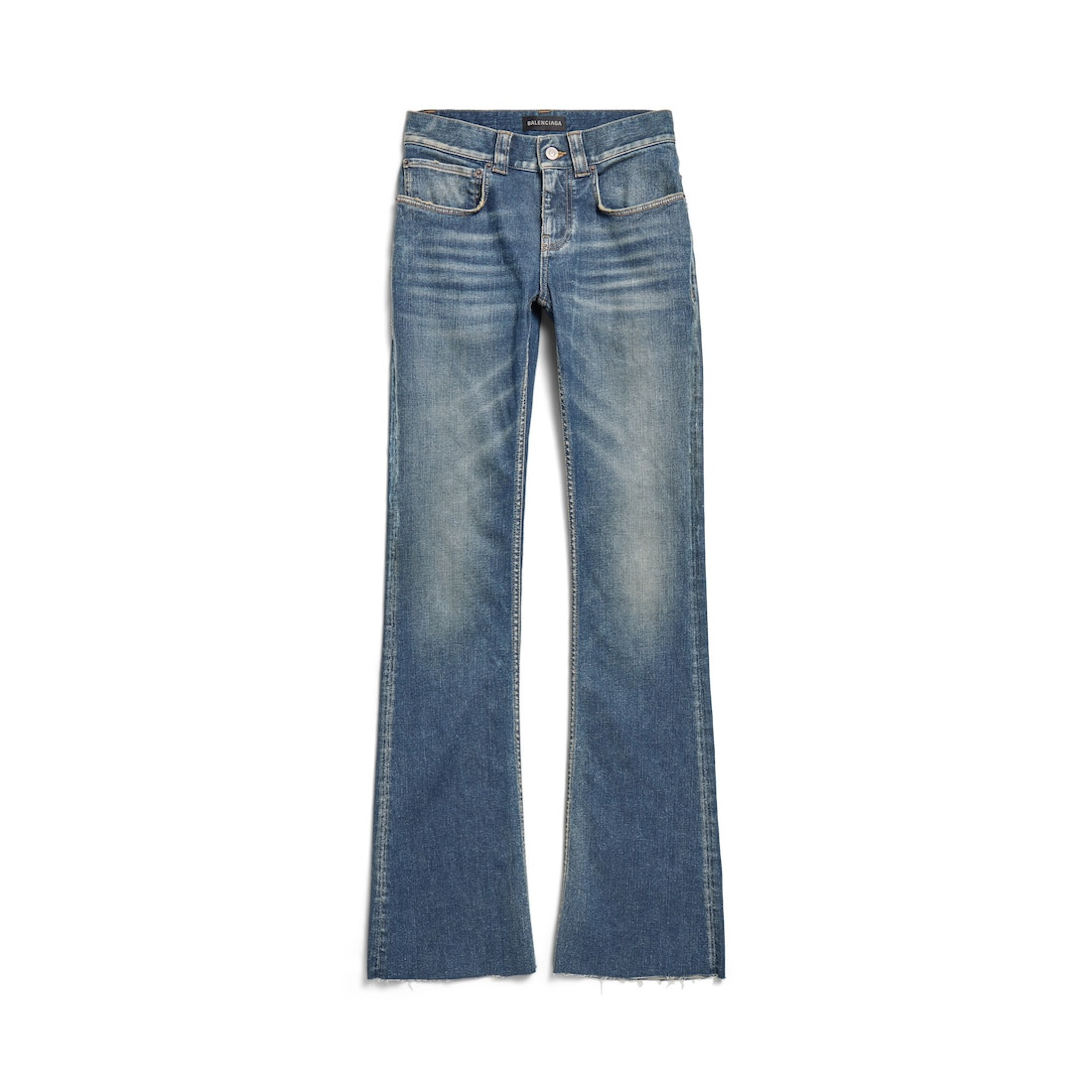 Women's Slim Fit Bootcut Pants in Dark Blue - 1