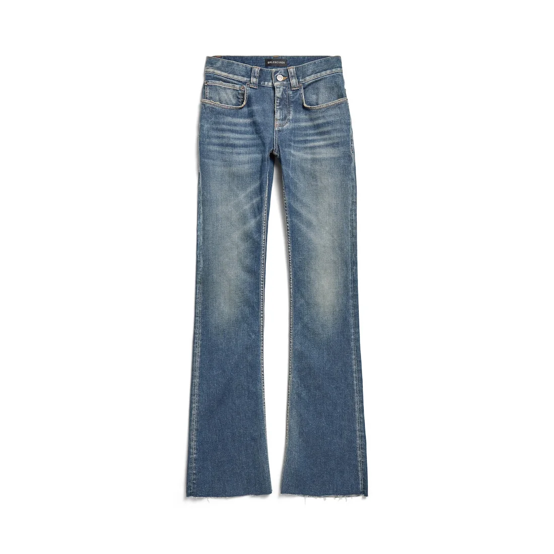 Women's Slim Fit Bootcut Pants in Dark Blue - 1