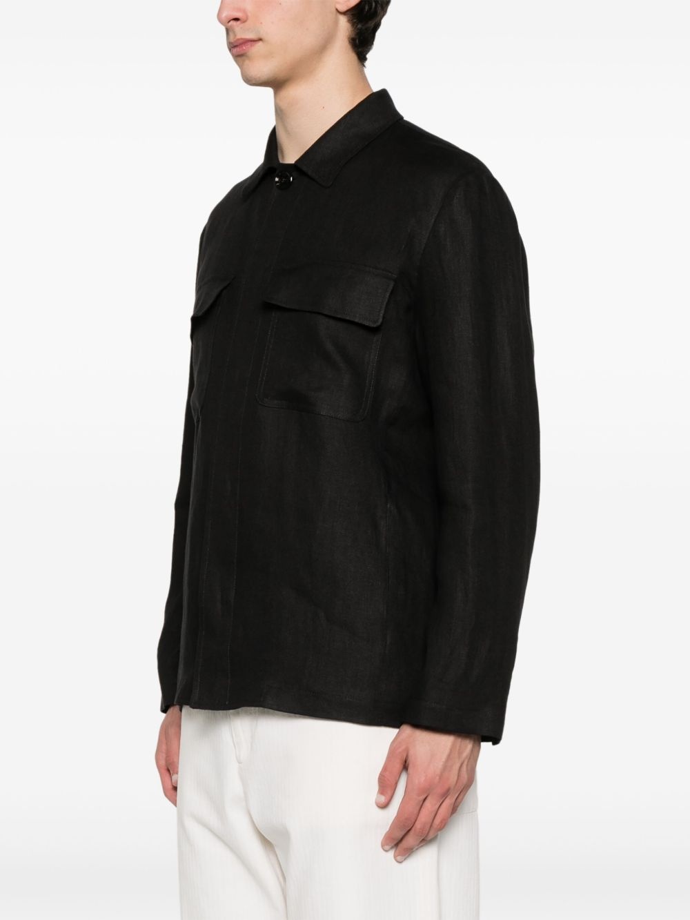 linen overshirt - 3