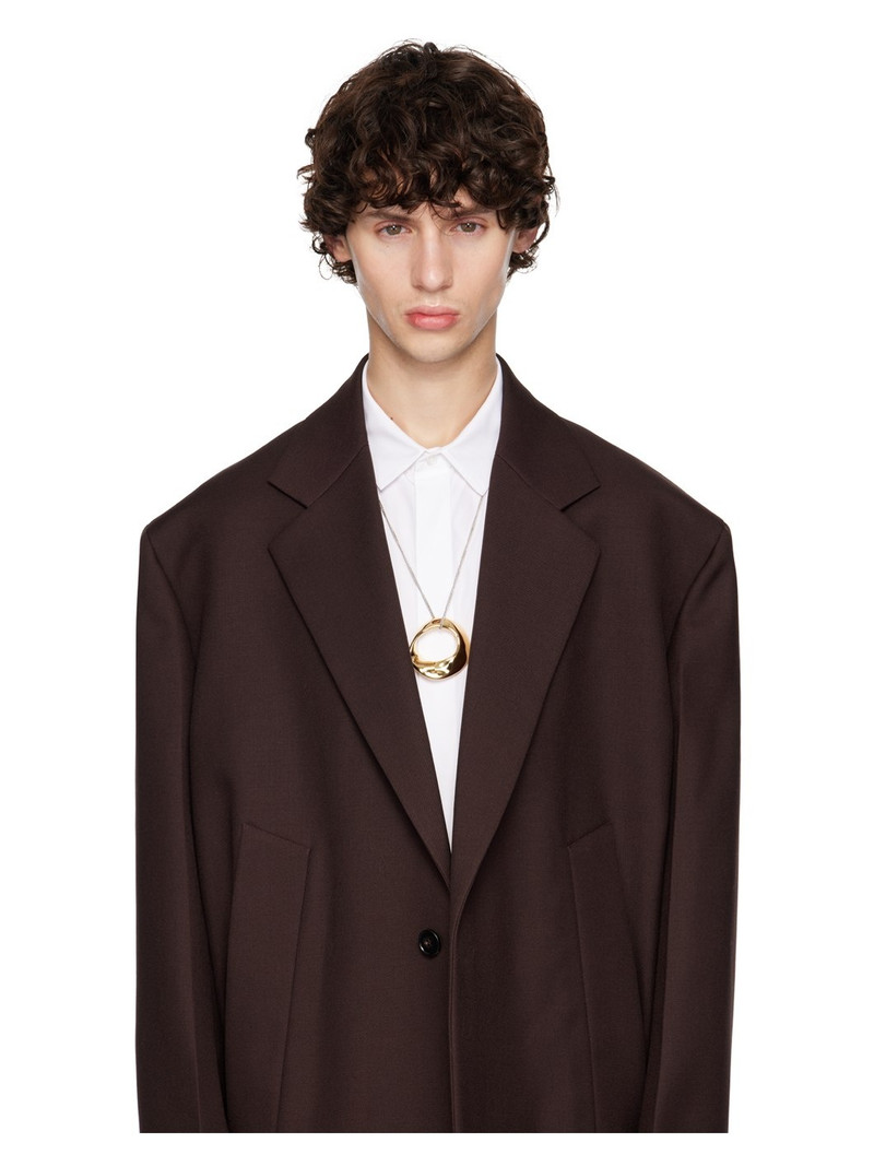 Jil Sander Gold Pendant Necklace outlook