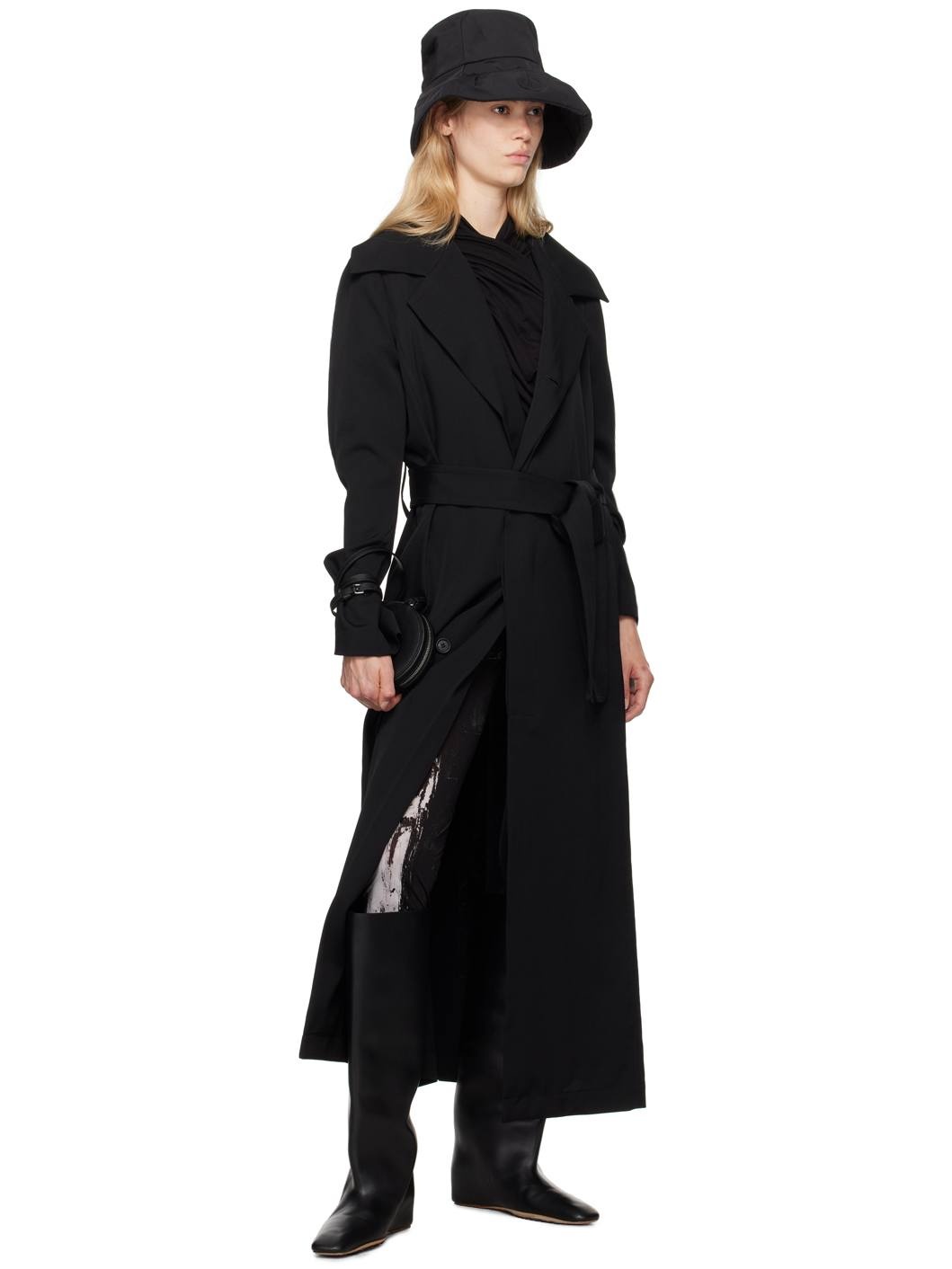 Black R-Basic Coat - 4