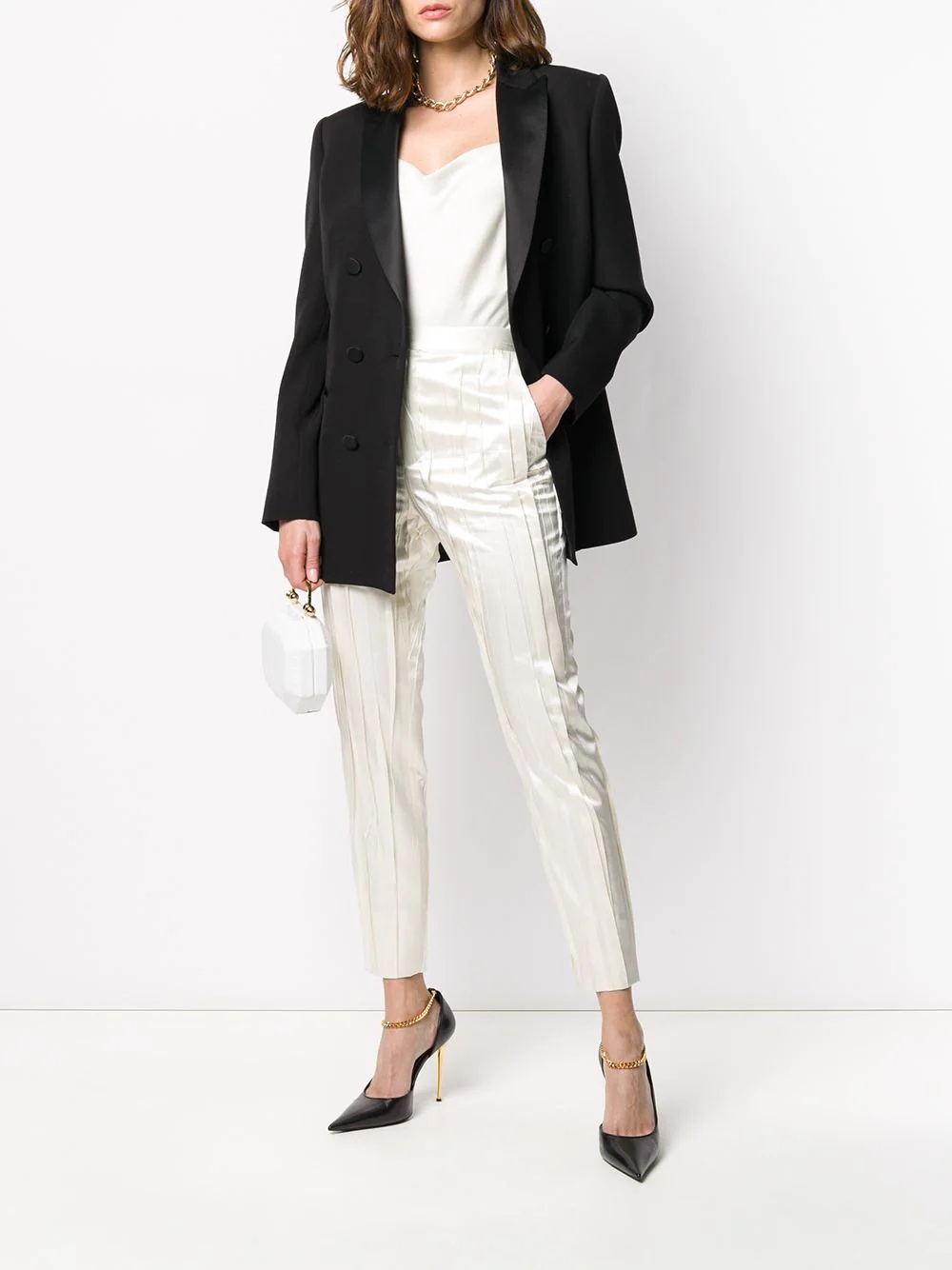 crinkle-effect tailored trousers - 2