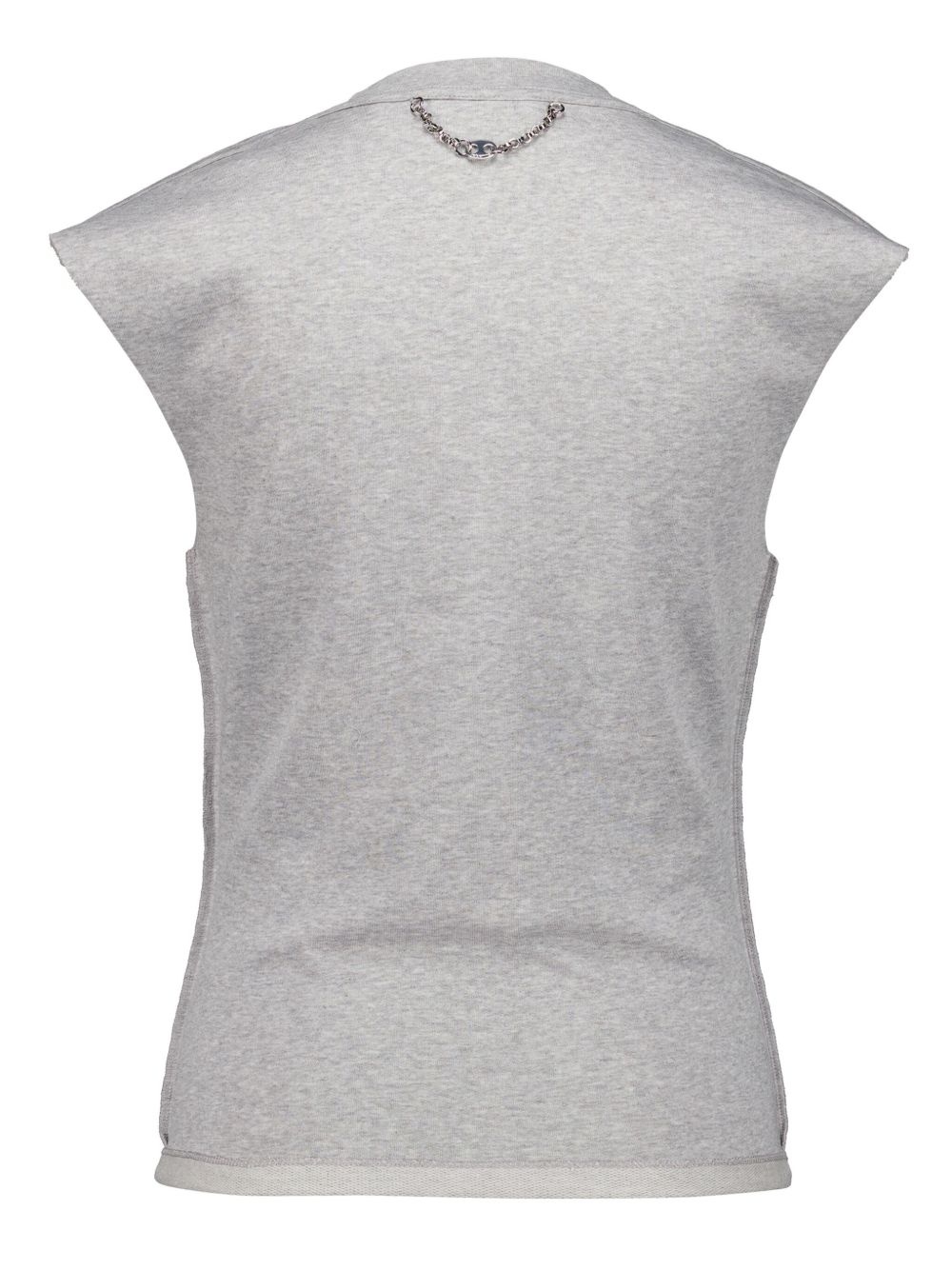 chain-detail cotton T-shirt - 2