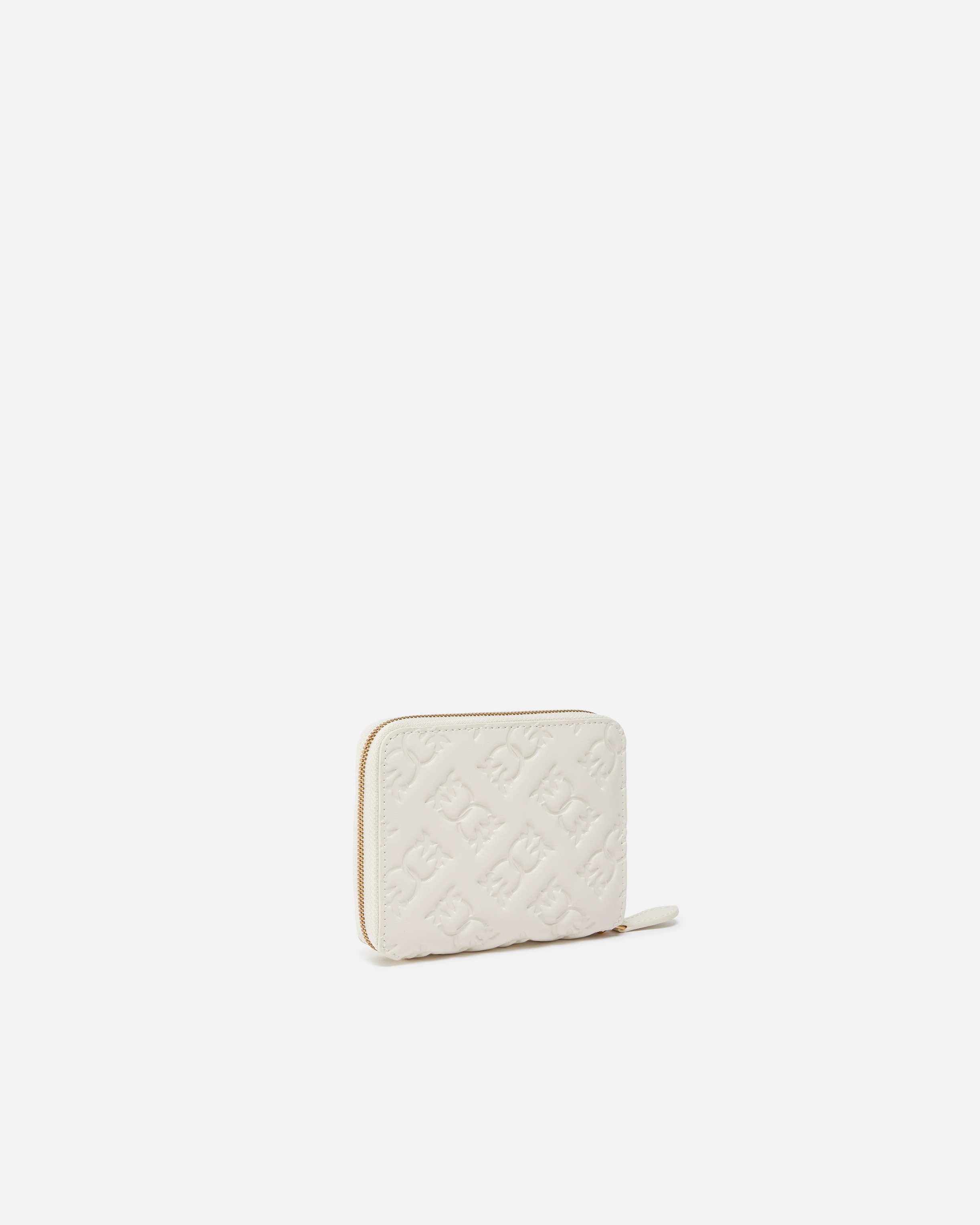 SQUARE LEATHER WALLET WITH DEBOSSED MONOGRAM MOTIF - 2