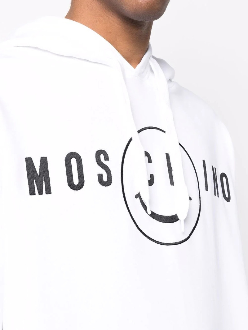 logo-print organic-cotton hoodie 5