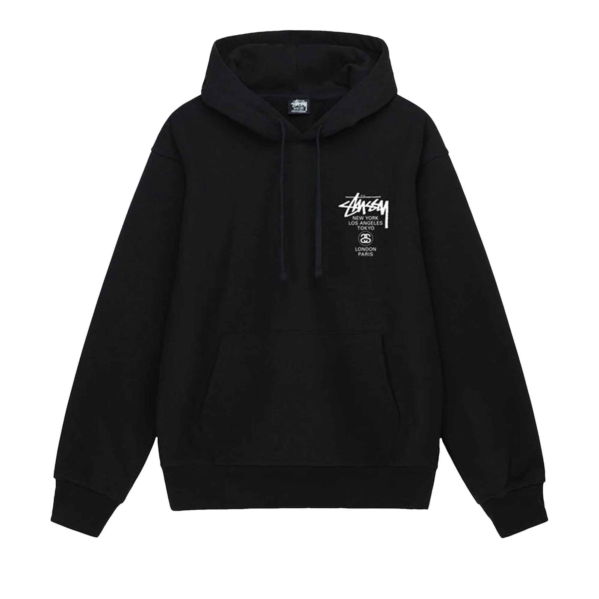 Stussy World Tour Hoodie 'Black' - 1